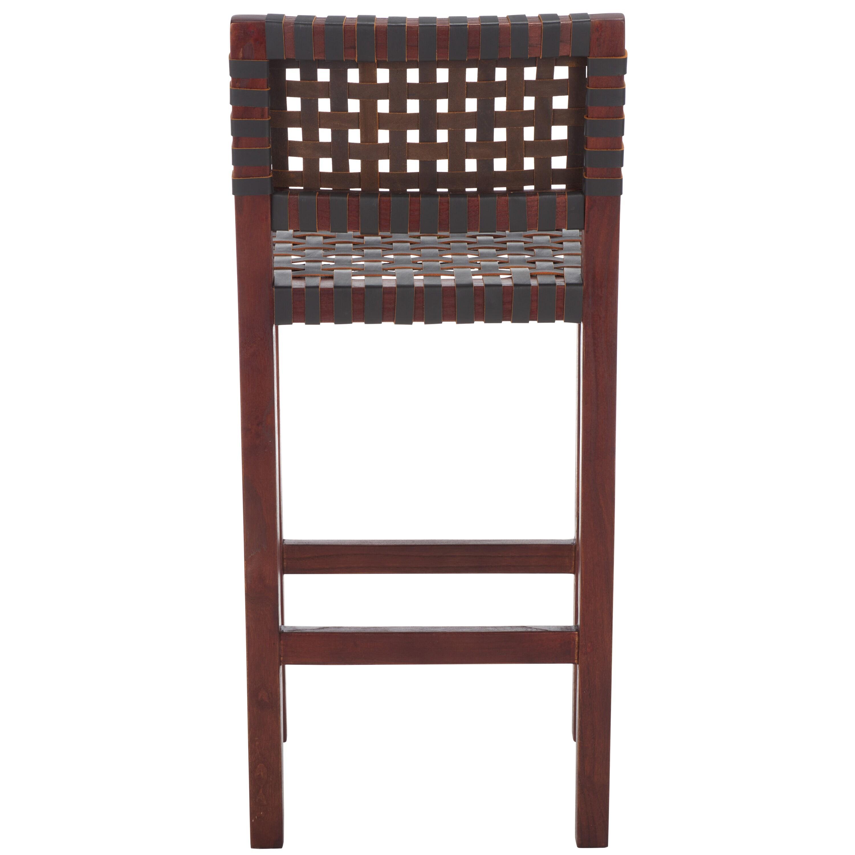 Capri Counter Stool - BST1009 - Brown/Brown - Safavieh