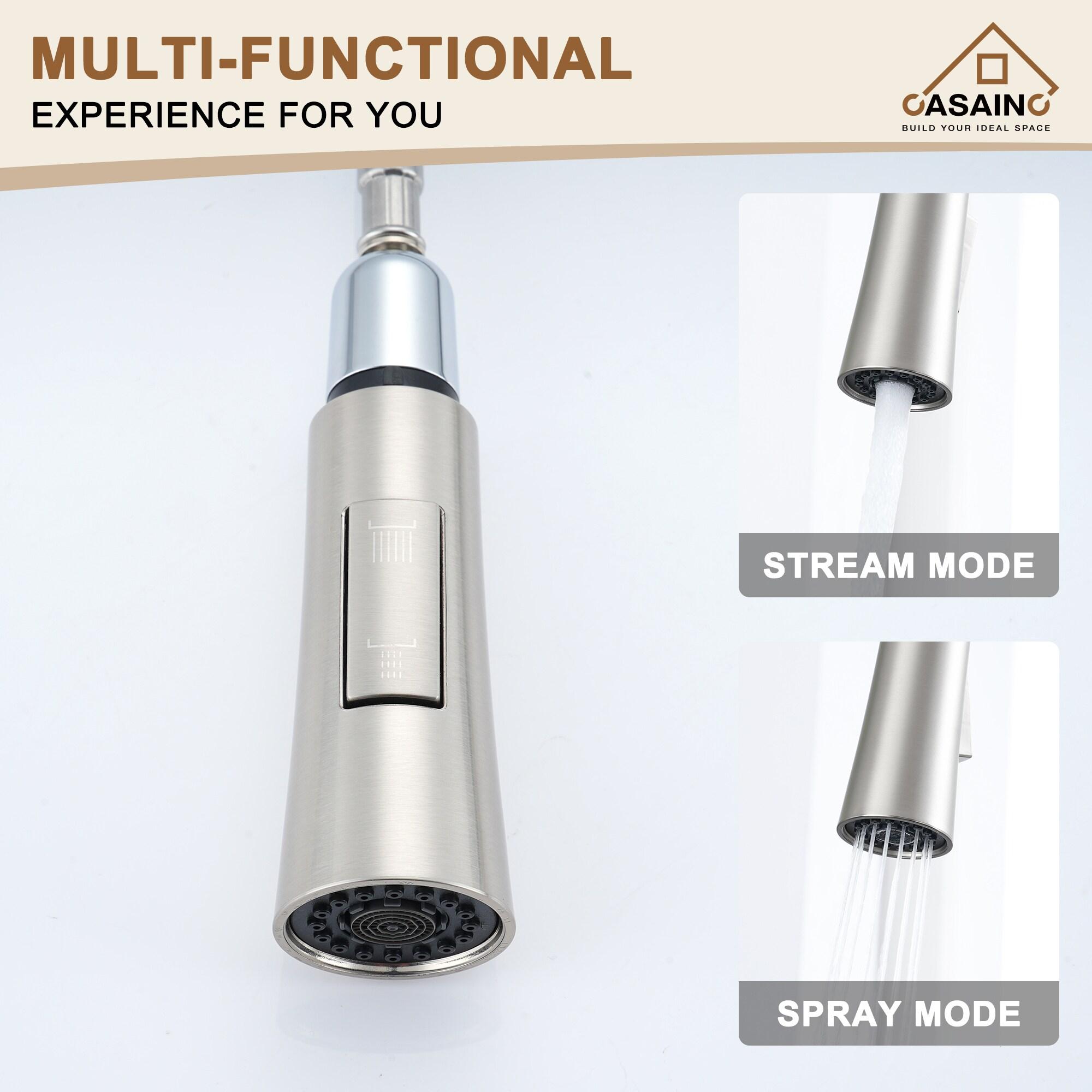 CASAINC CASAINC Single-Handle Pull-Down Kitchen Faucet Single Hole Faucet CA-D4171-BN