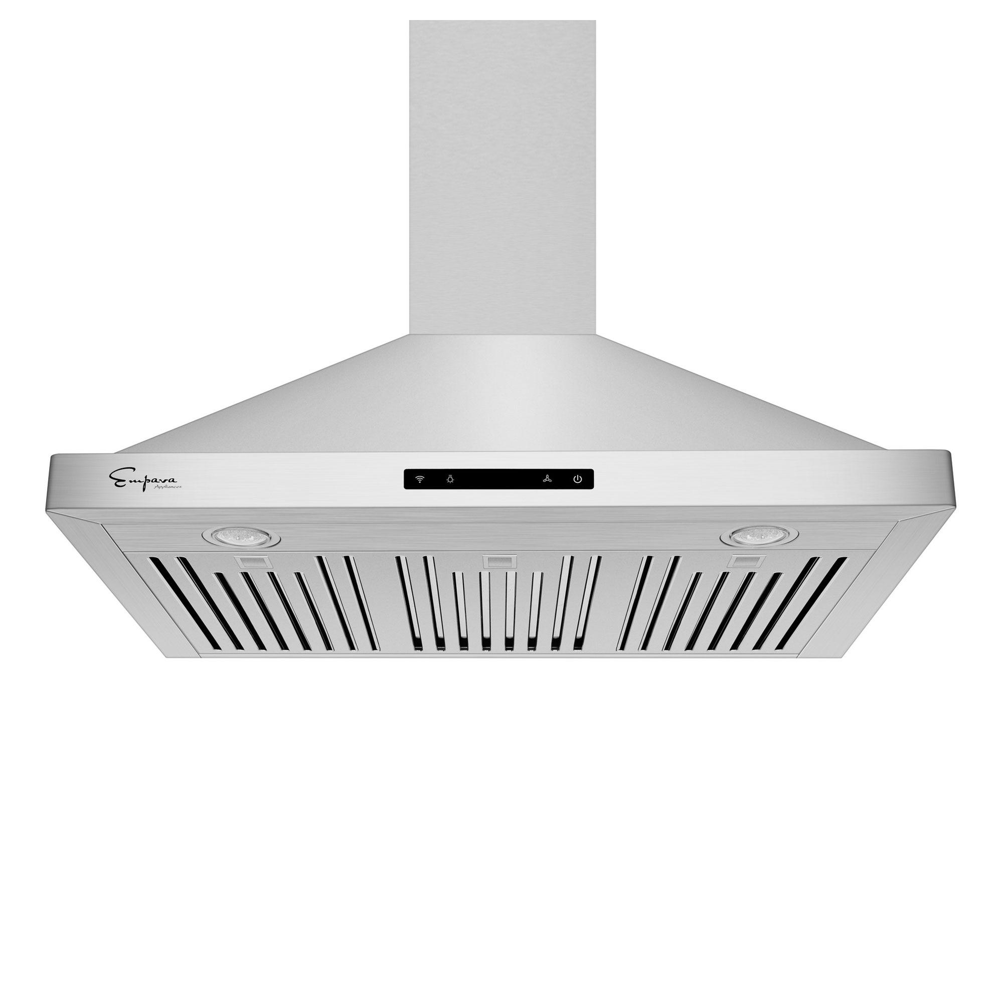Empava Empava 36" Metal 380 CFM Convertible Wall Range Hood with Baffle Filter