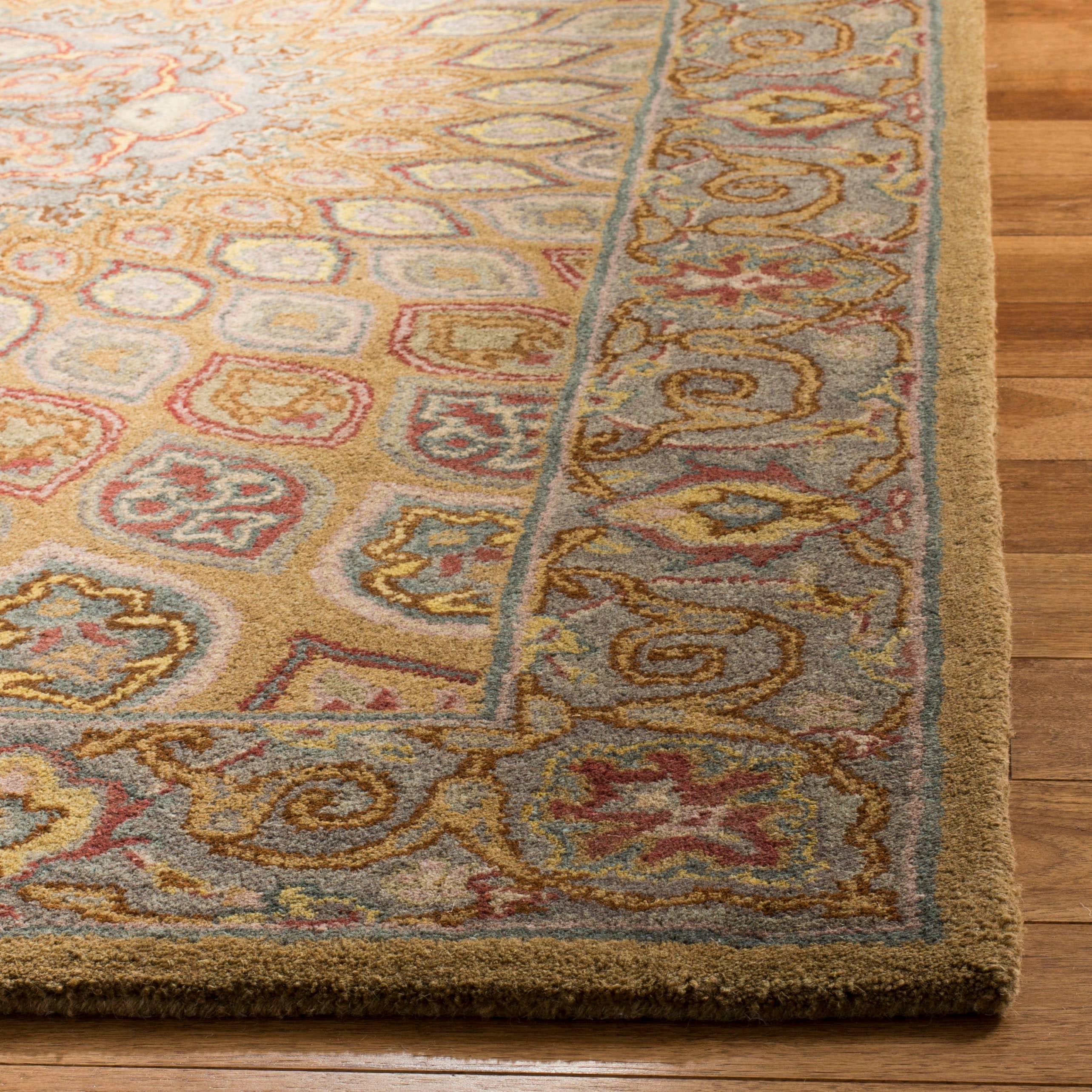 SAFAVIEH Heritage Shevon Oriental Area Rug, Light Brown/Grey, 9' x 12'