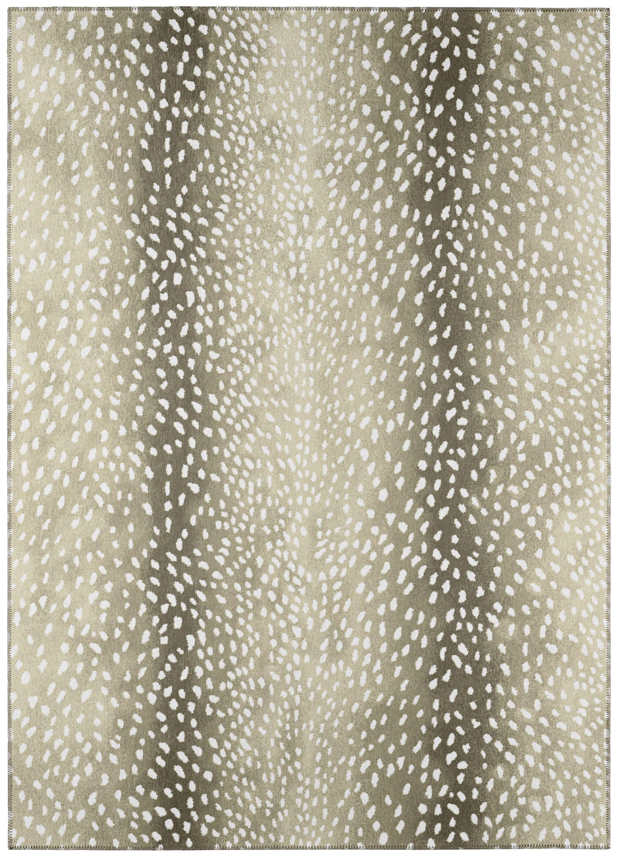Addison Rugs Indoor/ Outdoor Addison Safari Gazelle Animal Print Washable Area Rug 10' x 14' - Fawn