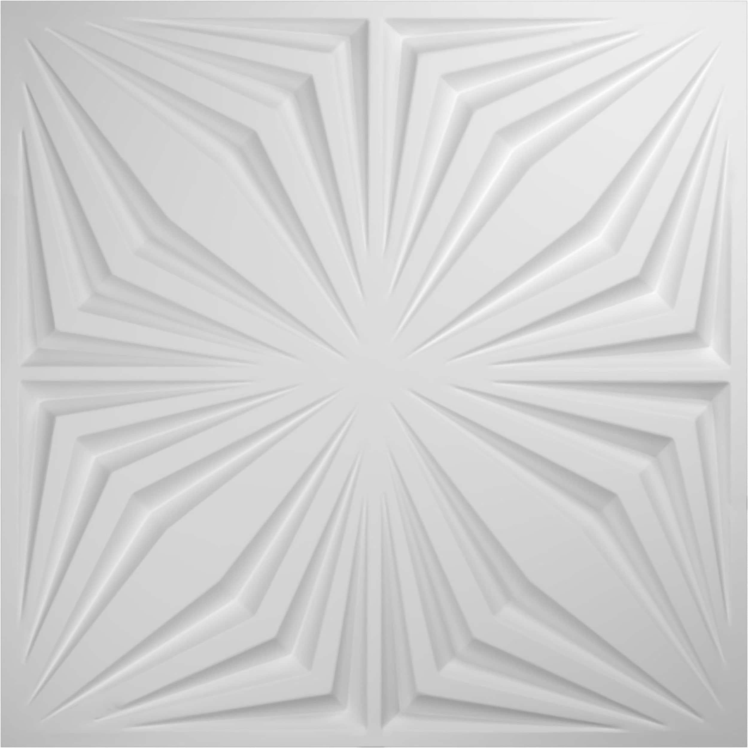 Ekena Millwork 19 5/8"W x 19 5/8"H Asher EnduraWall Decorative 3D Wall Panel