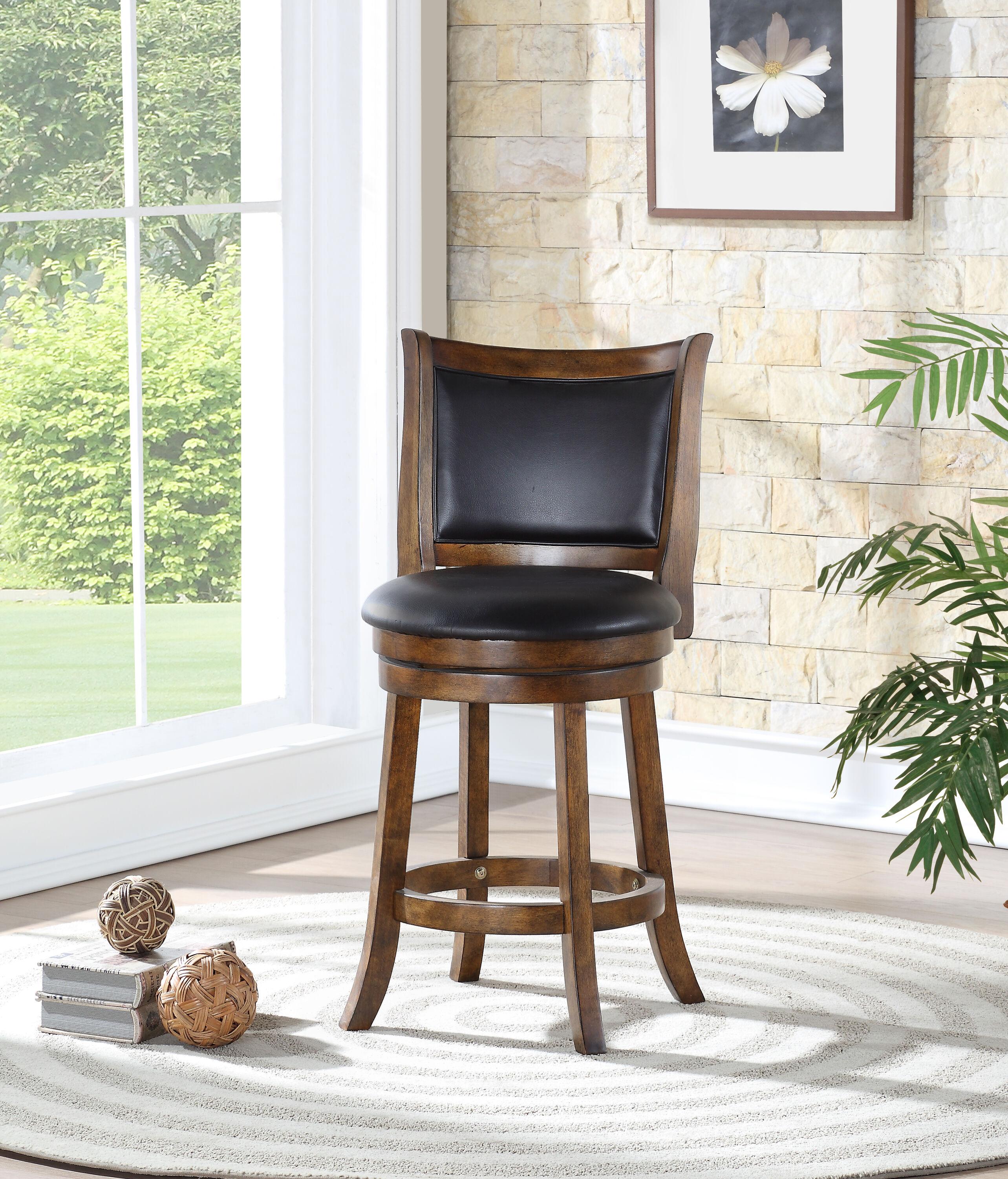 New Classic Furniture,Furniture Bristol 24" Solid Wood Counter Stool In Brown