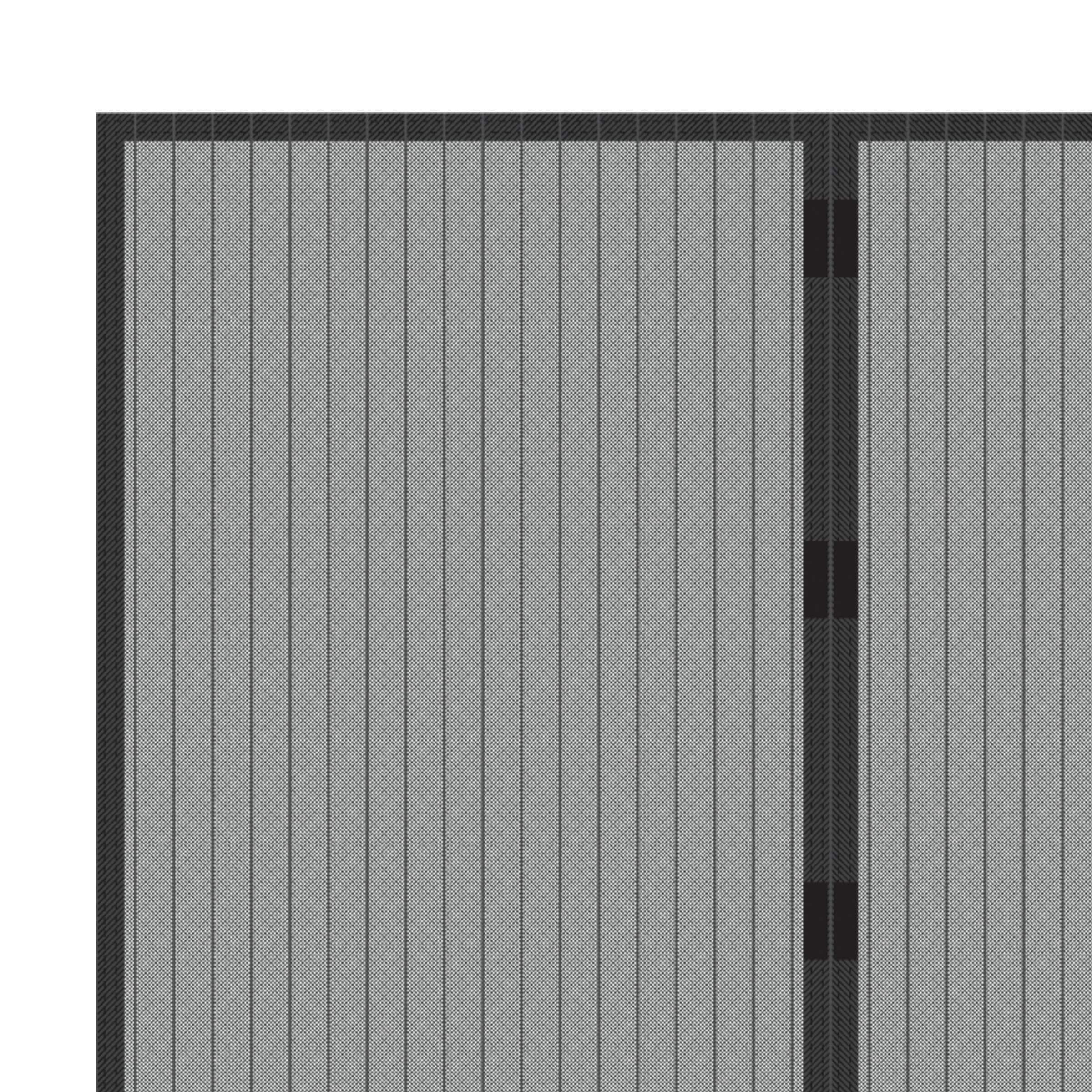 Hastings Home 38" Magnetic Screen Door for French Doors or Sliding Glass Doors - Full Frame Velcro, Black