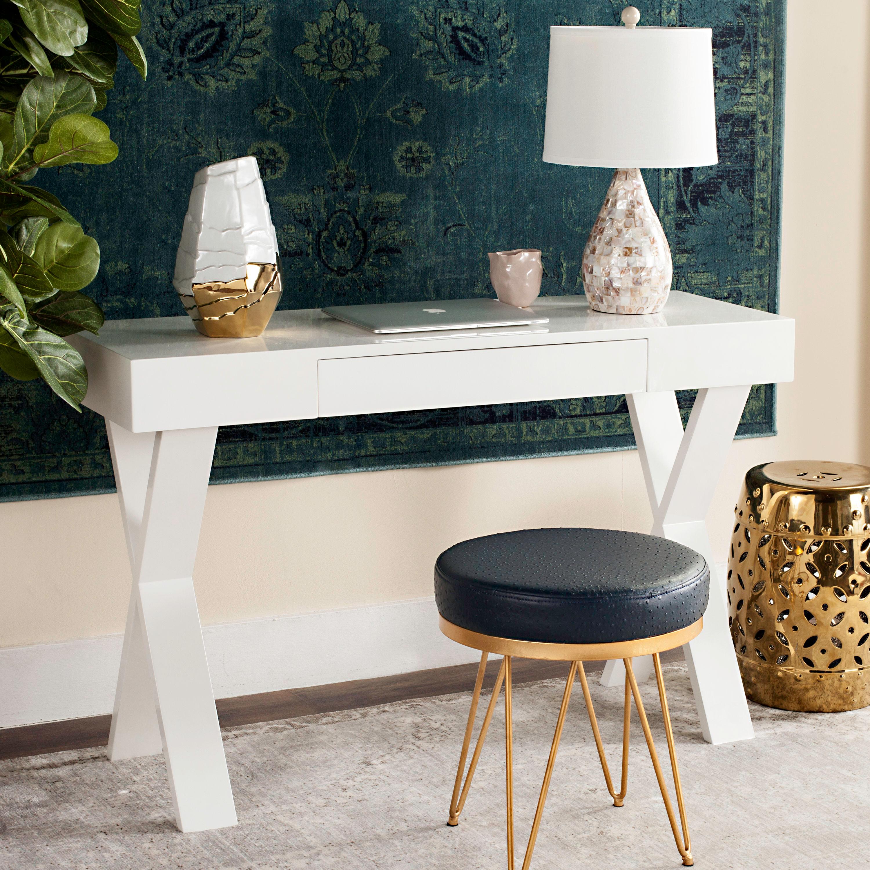 Harris Desk - White - Safavieh