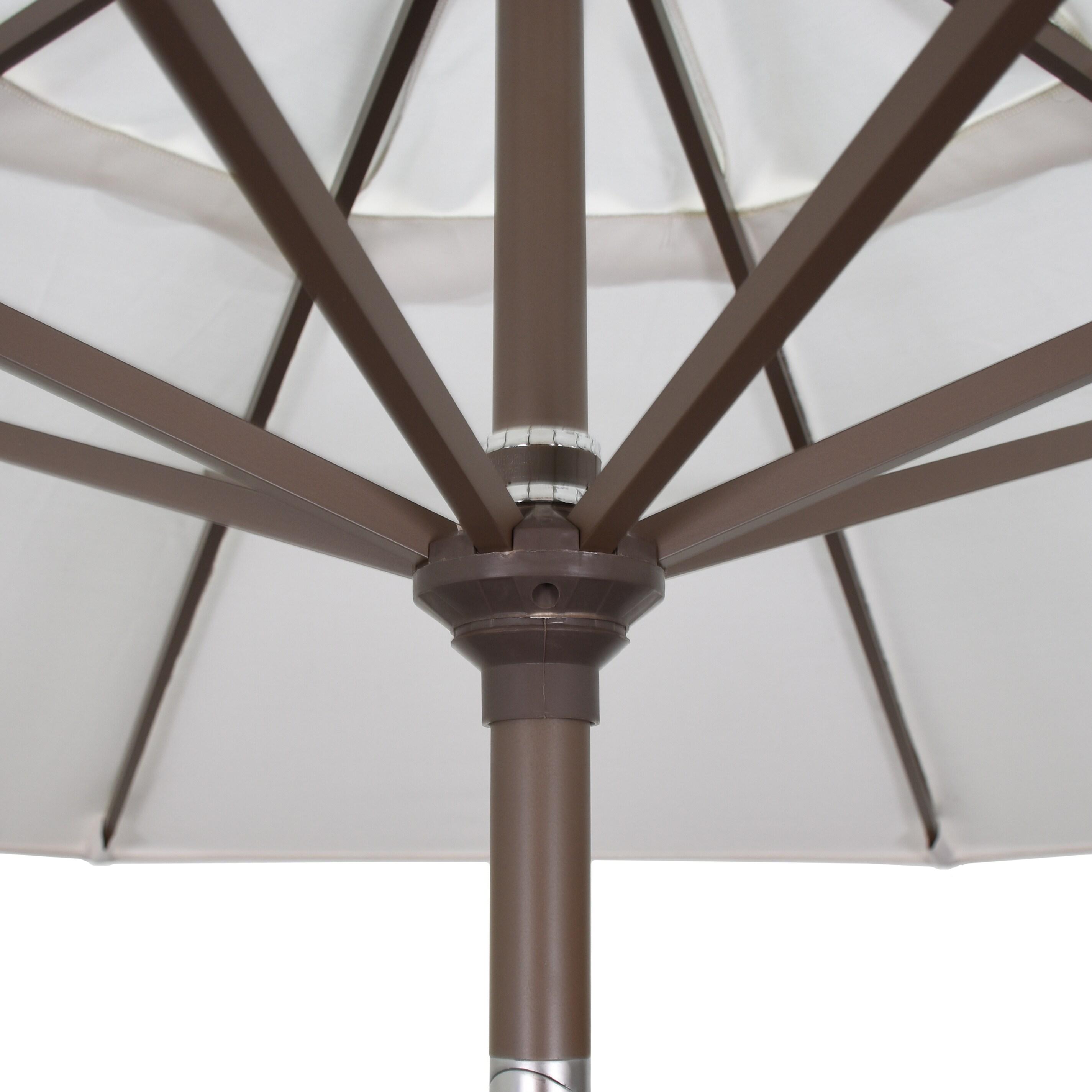 7.5 ft. Astoria Lagoon Aluminum Market Patio Umbrella with Bronze Pole