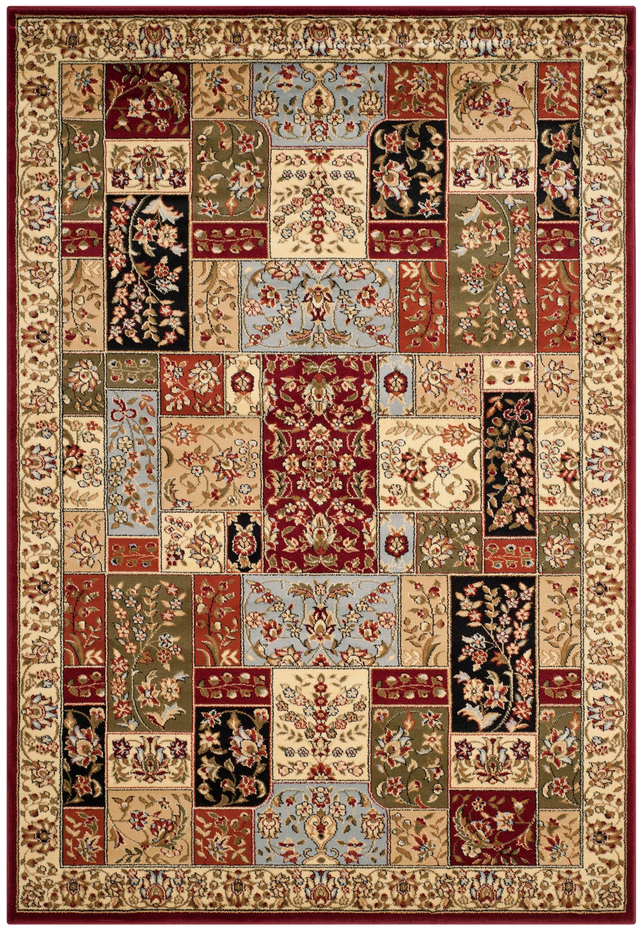 Lyndhurst LNH318 Power Loomed Area Rug - Multi/Ivory - 5'3"x7'6" - Safavieh.