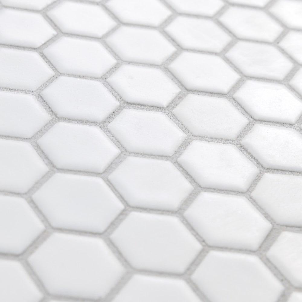 Hudson 1" Hex 11-7/8 " x 13-1/4 " Porcelain Mosaic Floor and Wall Tile