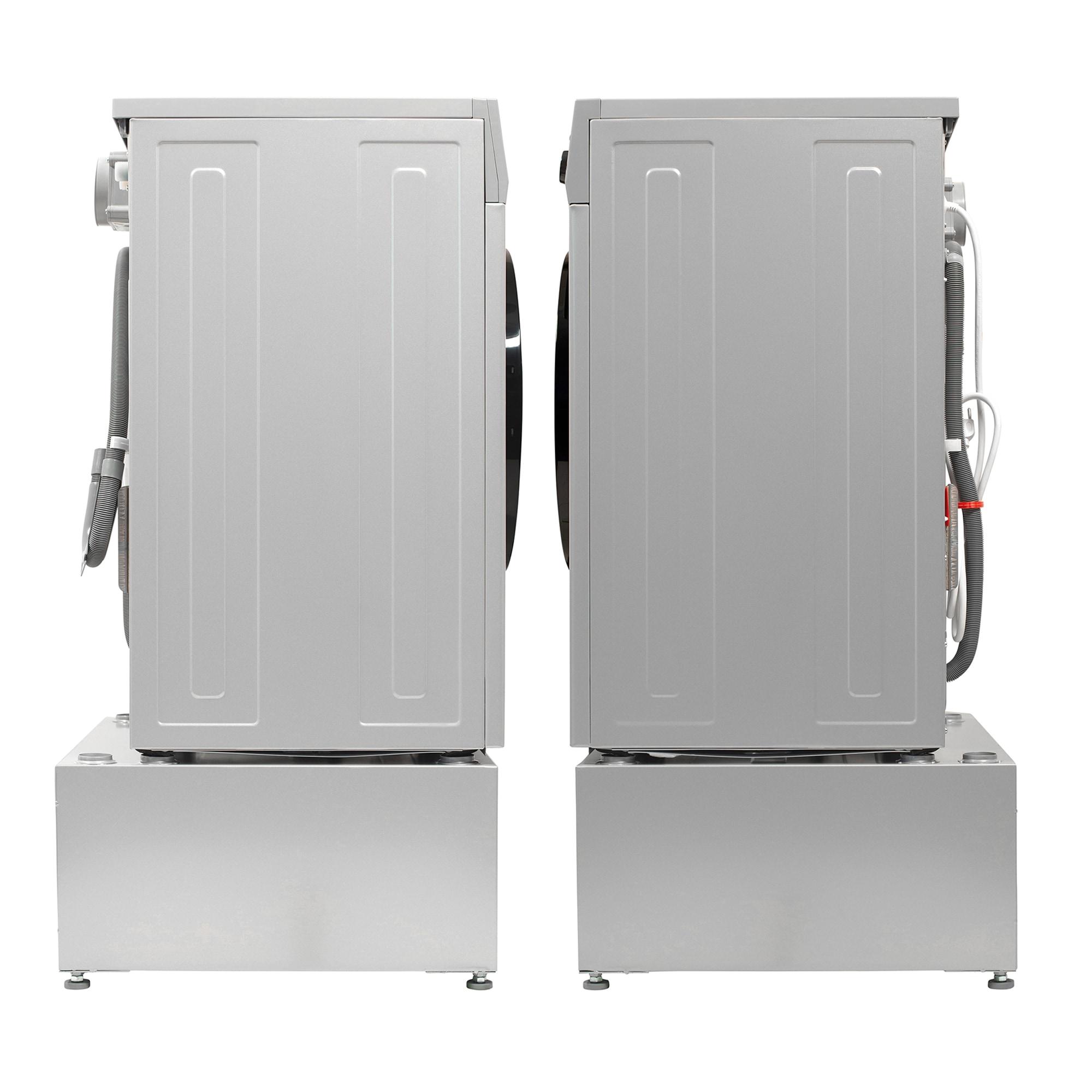 All-in-one Washer Dryer CONVERTIBLE PET Sanitize Cycle 15 lbs 1400RPM+Pedestal