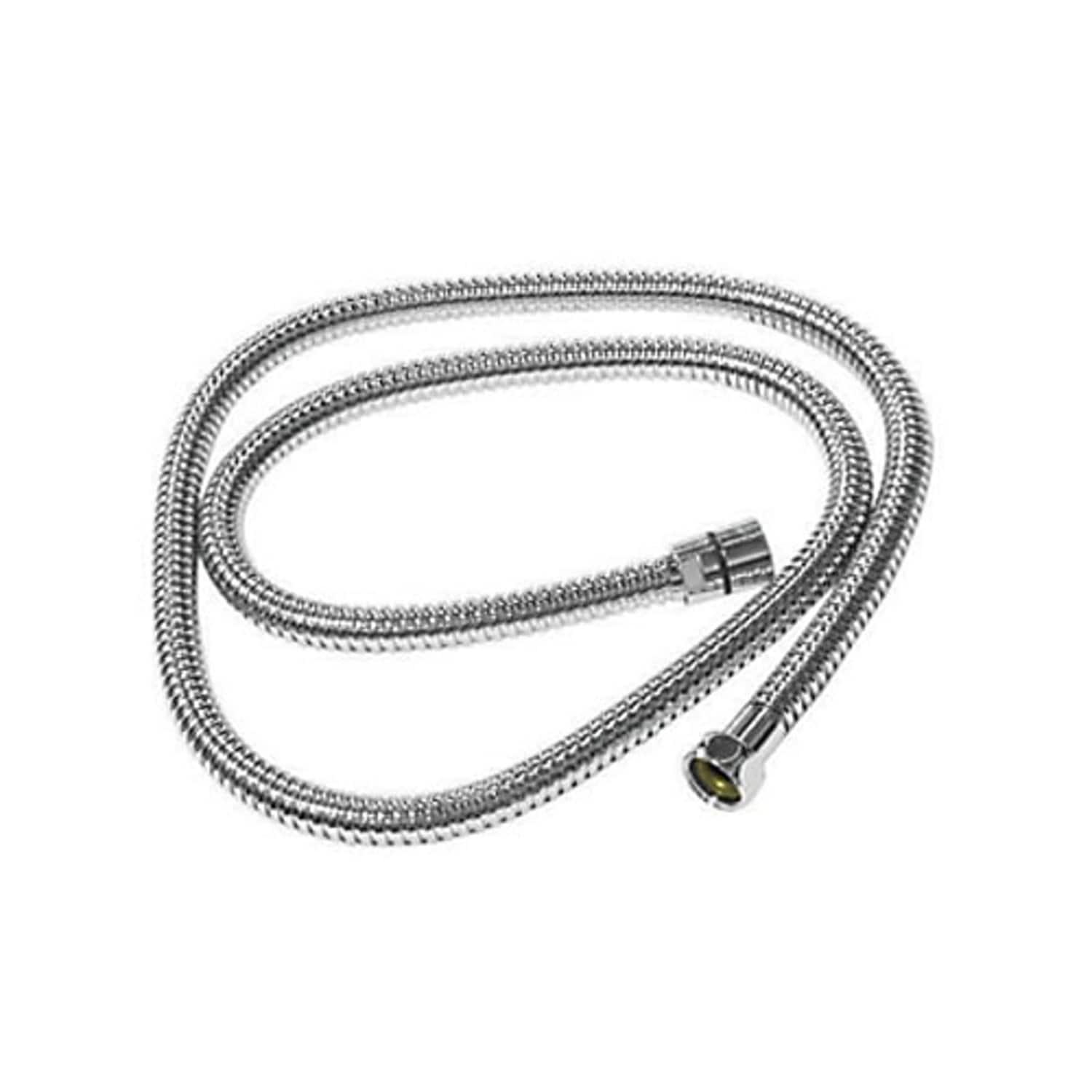 Rohl Flexible Metal Hose 59" Or 1500Mm Standard Length Double Spiral 1/2"F X 1/2"F In Satin Nickel