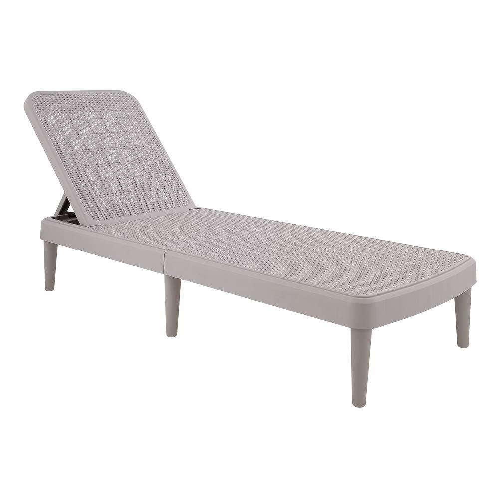 Tahiti Rattan Chaise Lounge - Gray - Lagoon