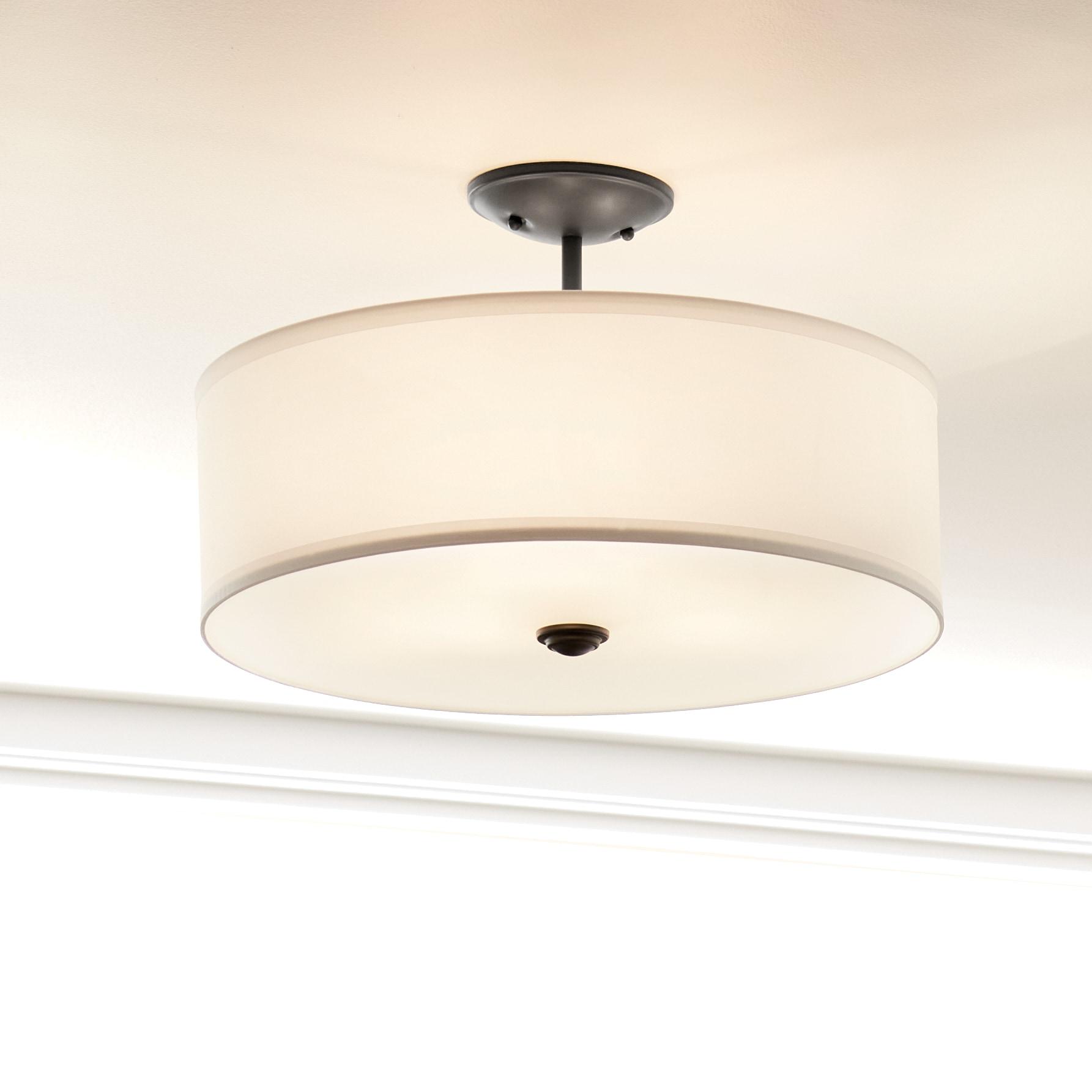 Kichler Lighting Shailene 3 - Light Semi-Flush Mount in  Black