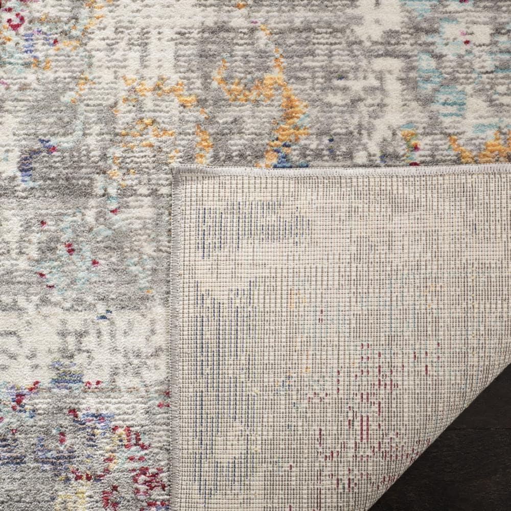 Mystique MYS923 Power Loomed Indoor Area Rug - Grey/Multi - 4'x6' - Safavieh.