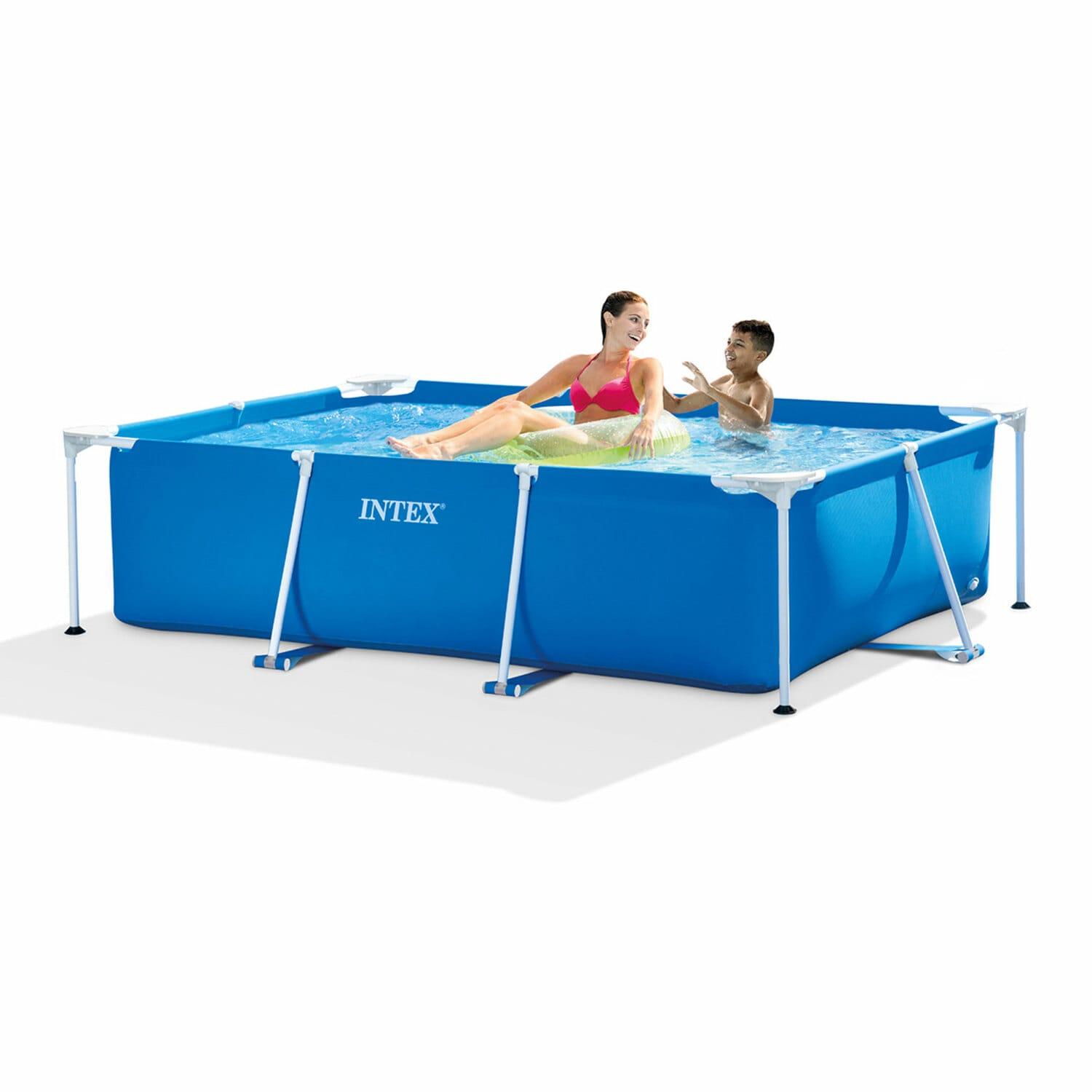 Intex New Intex Rectangular Frame Above Ground Swimming Pool & Reviews | Wayfair