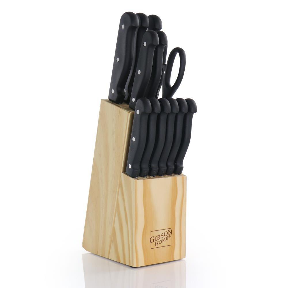 Gibson Home Westover Stainless Steel 13 Piece Knife Block Set