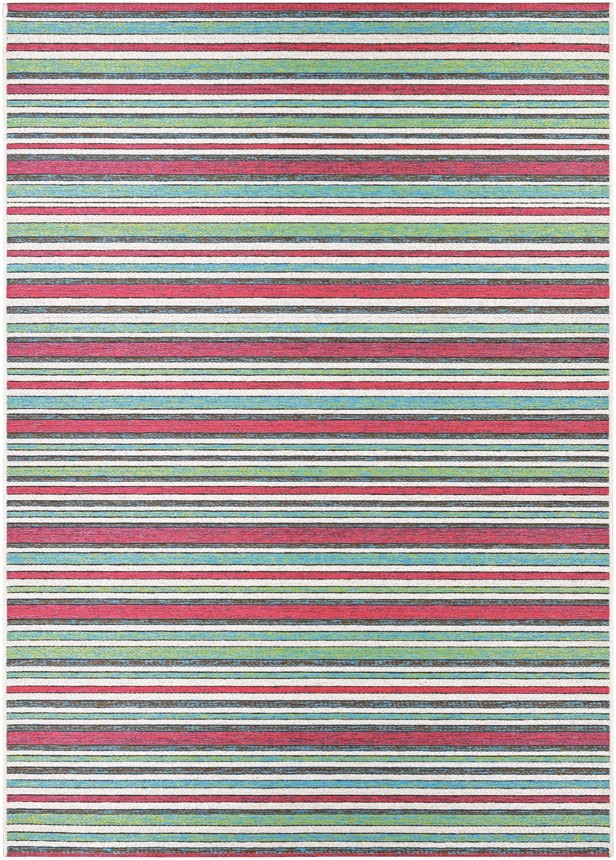 Couristan Cape Brockton Indoor / Outdoor Area Rug, Purple-Multicolor, 3'11" x 5'6"
