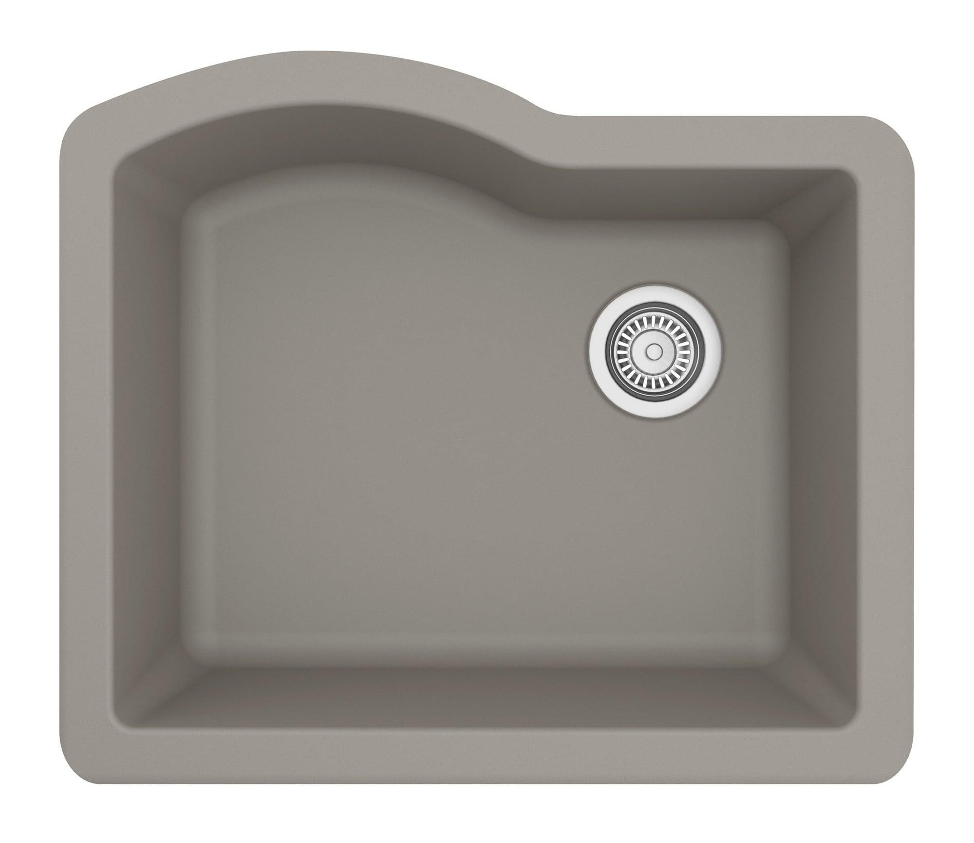 Karran Undermount Quartz Composite 24'' X 20-3/4'' Single Bowl Kitchen Sink