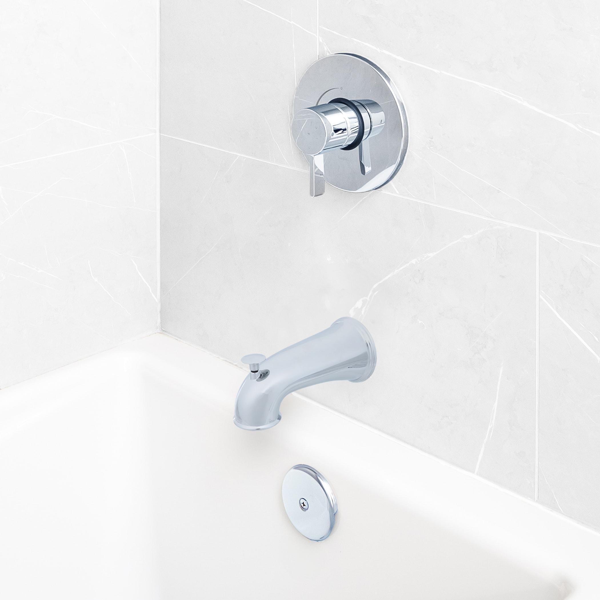 Danco 6 in. Decorative Tub Spout with Pull Up Diverter in Chrome (10315)