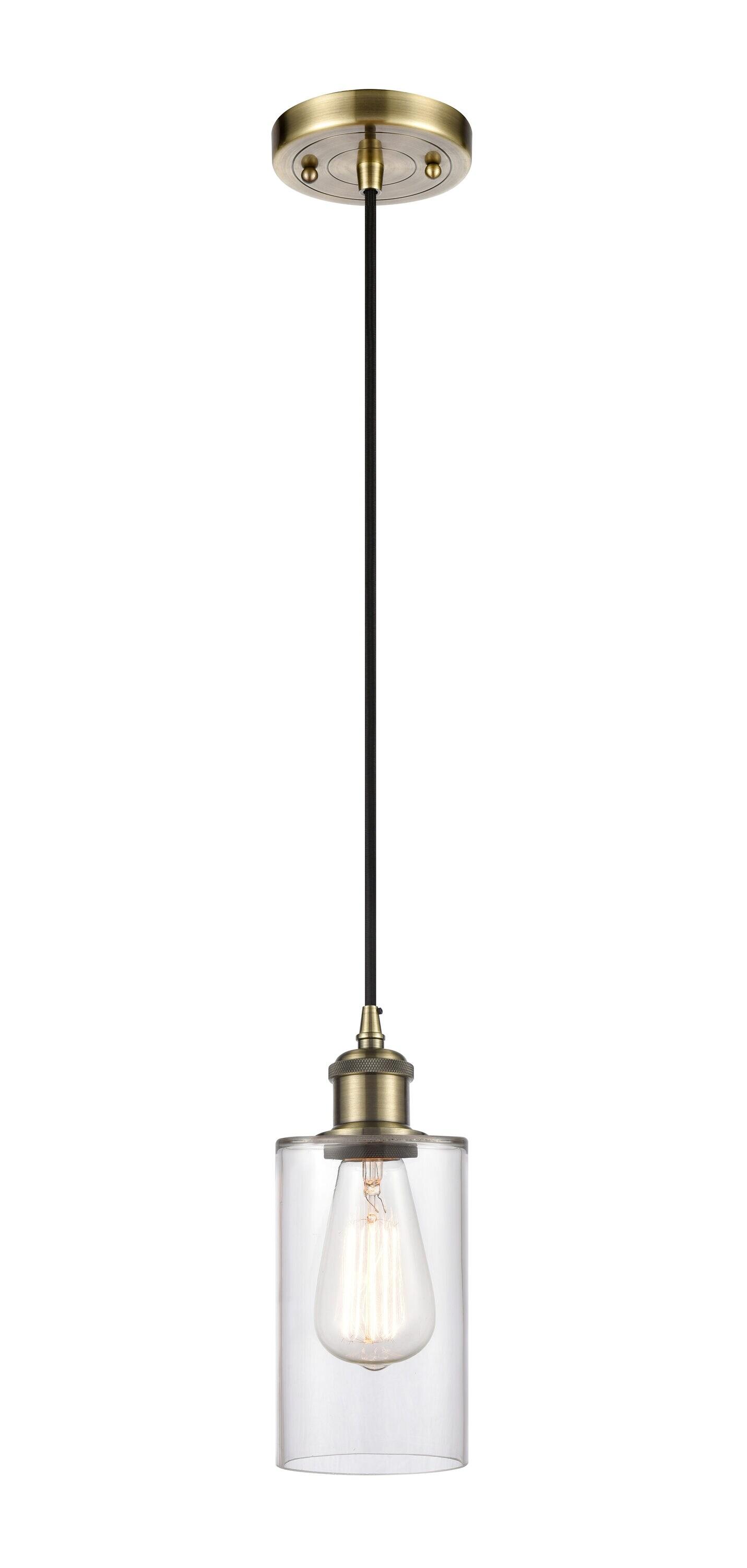 Innovations Lighting Clymer 1 - Light Pendant in  Antique Brass
