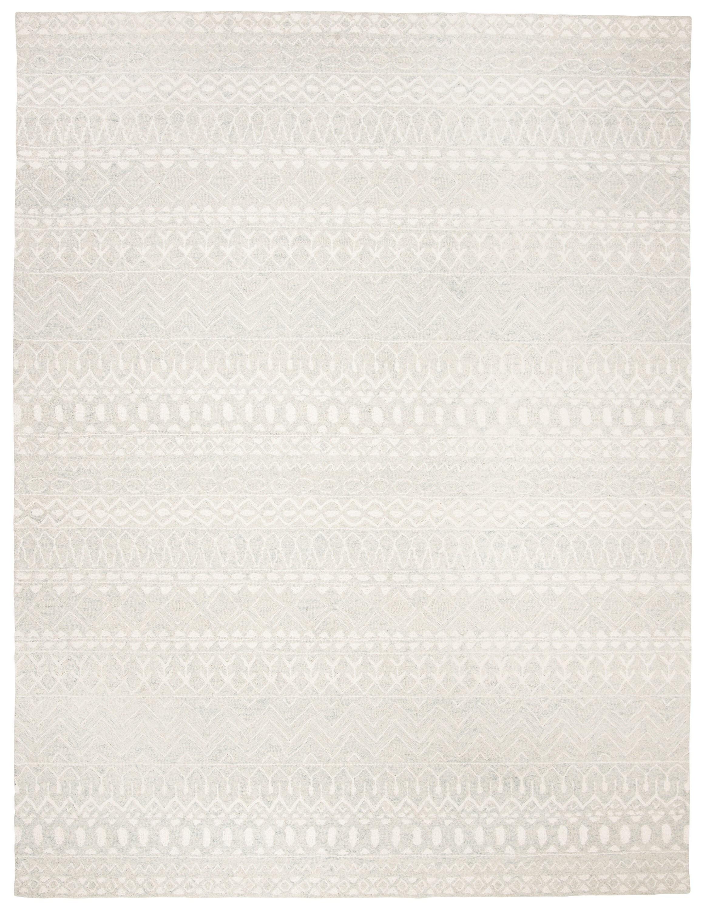 Micro-Loop MLP502 Hand Tufted Indoor Area Rug - Aqua/Ivory - 9'x12' - Safavieh