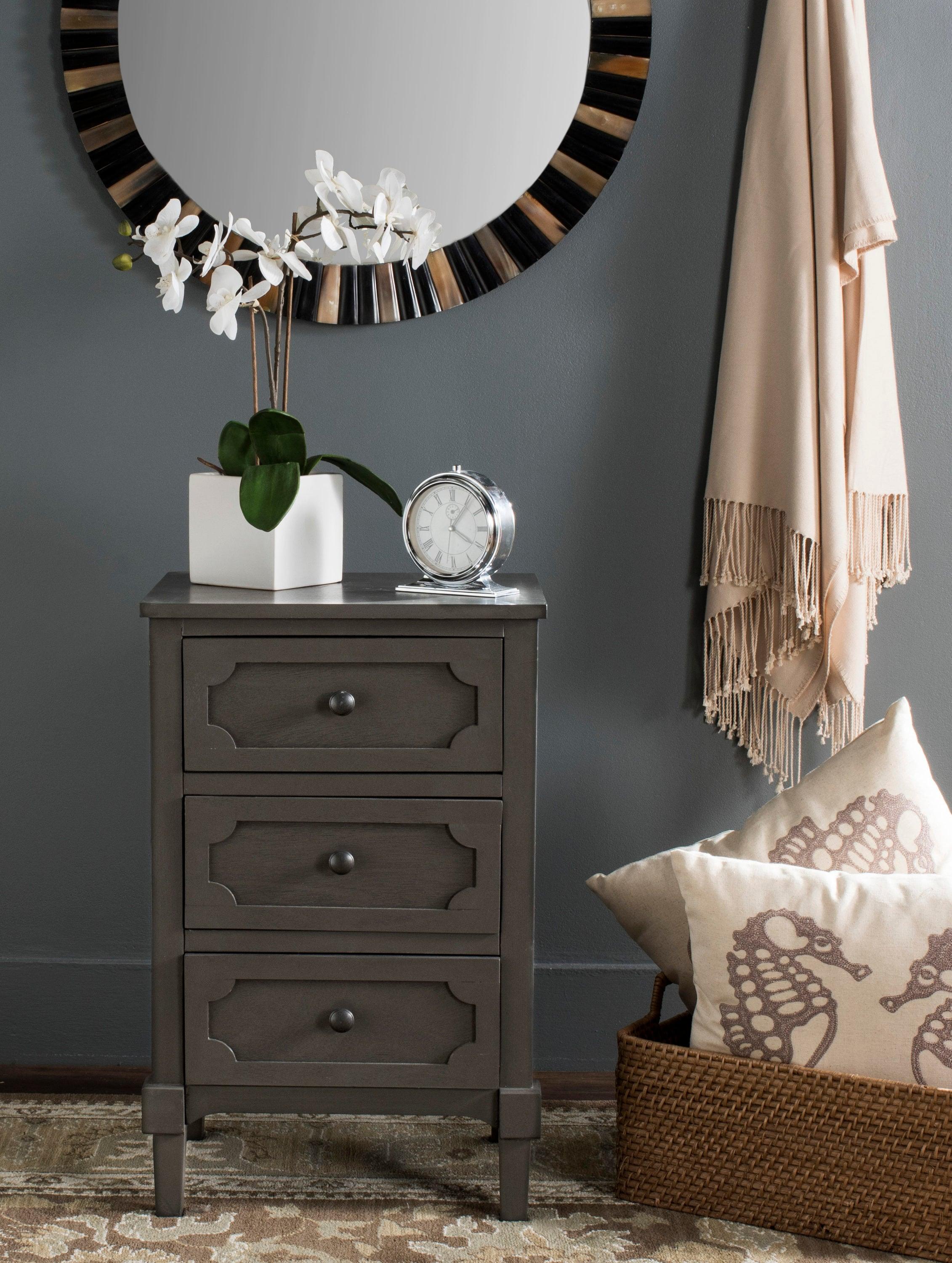 Rosaleen Side Chest - AMH5723 - Grey - Safavieh Couture