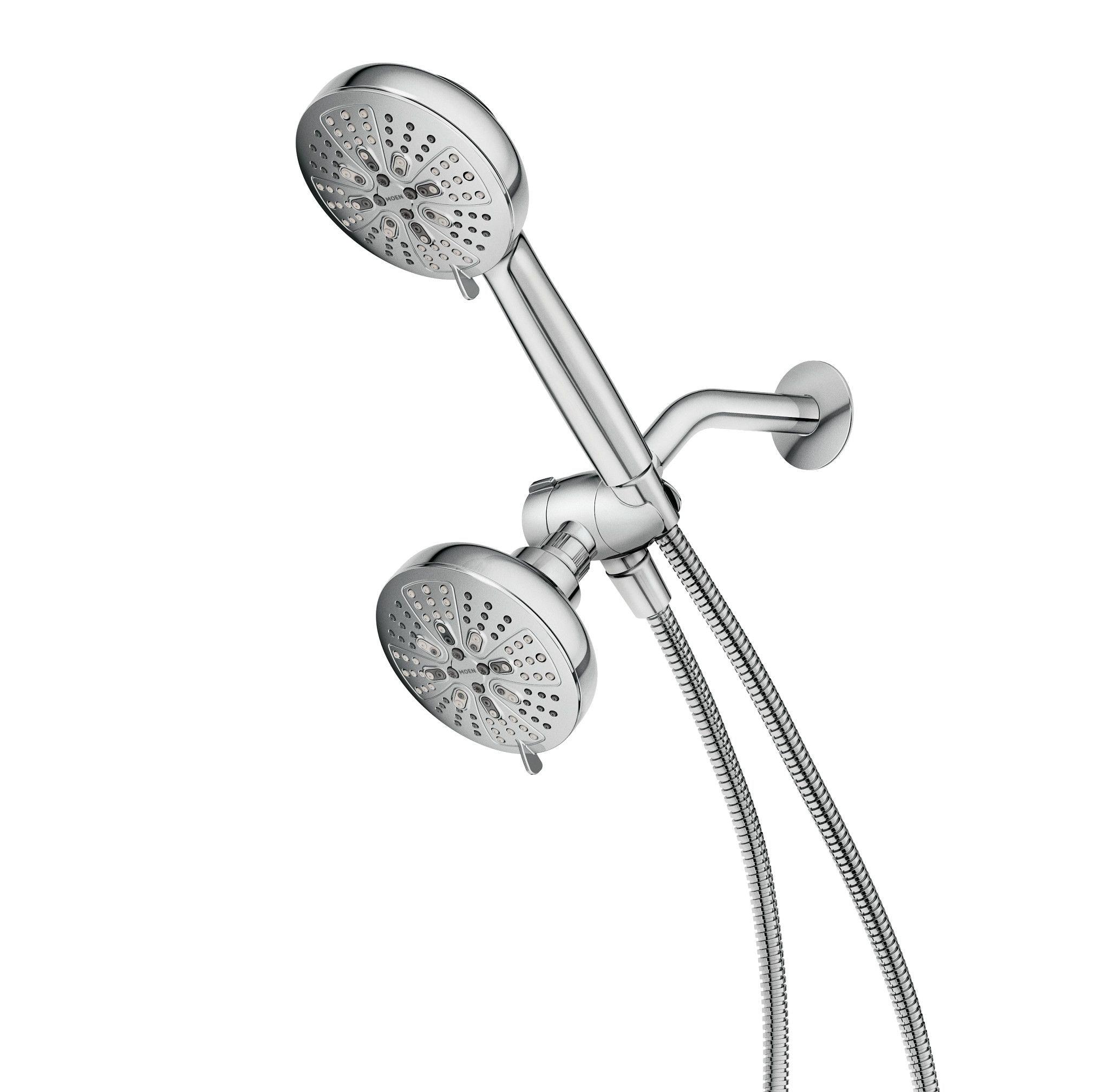 Moen Hydro Energetix Chrome Bathroom Showerhead and Handheld Shower Combo, 200C0