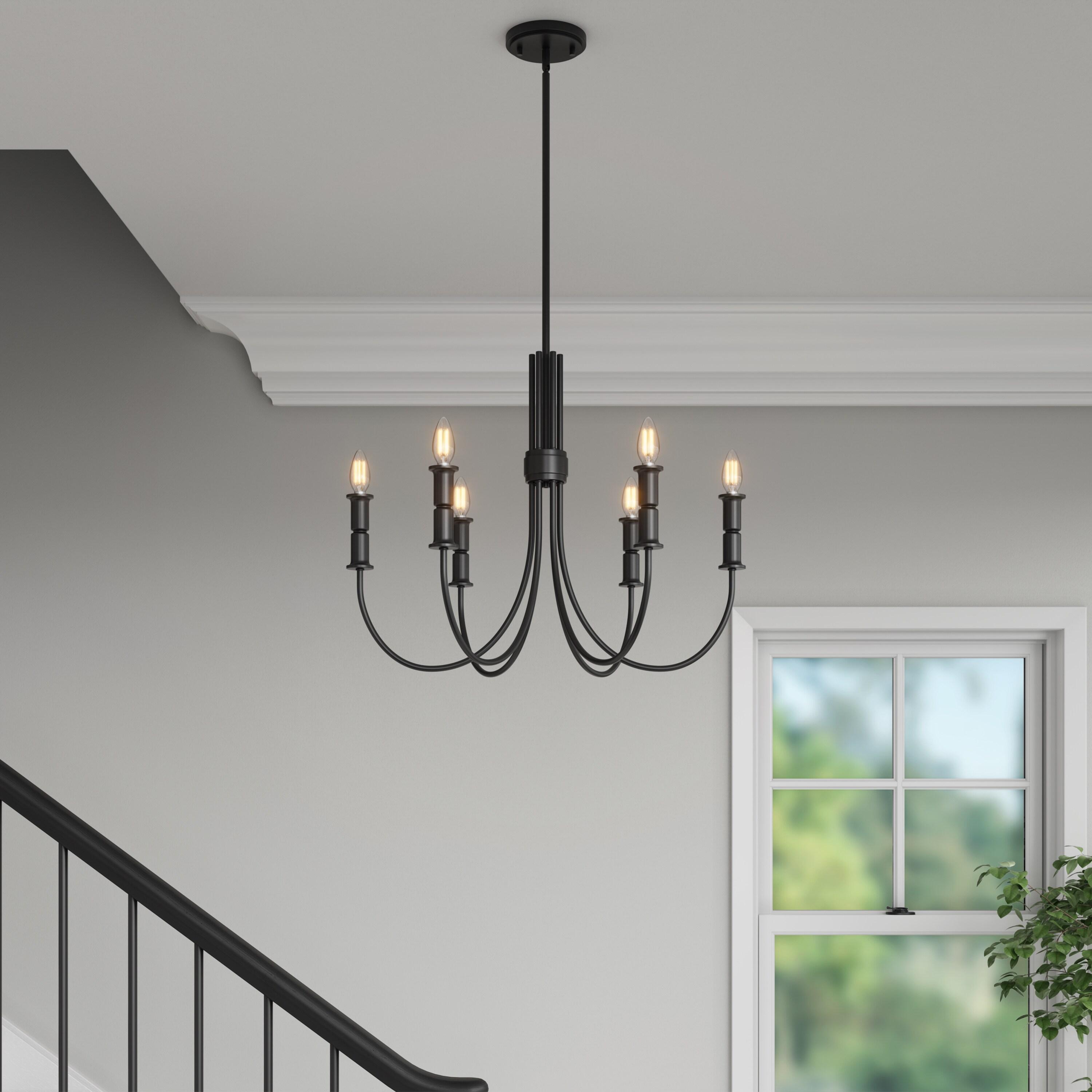 Millennium Lighting  Potiss 8/10 Chandelier Ceiling Light 10 - Matte Black