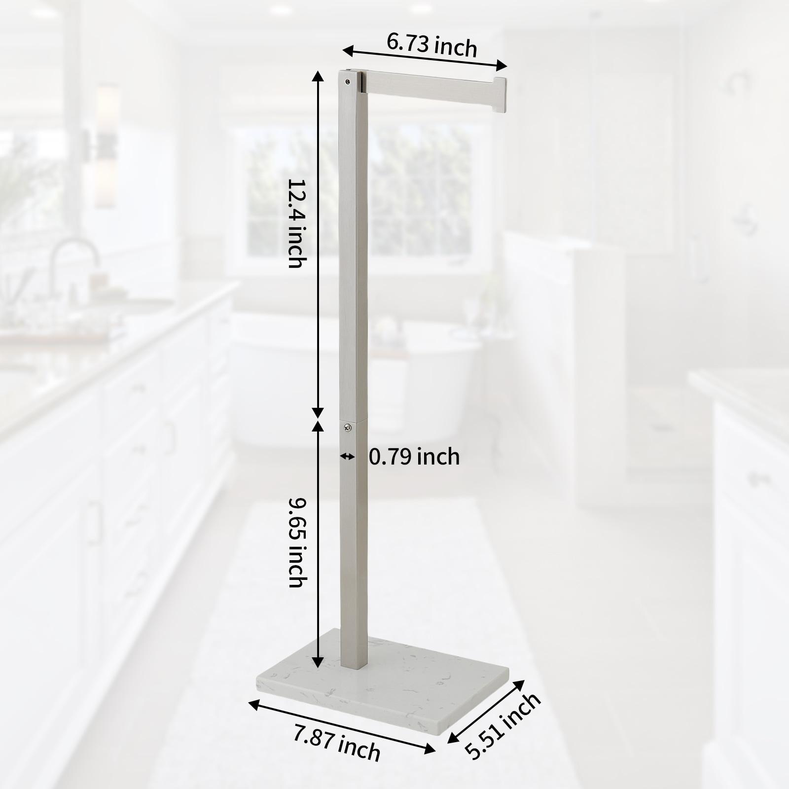 Free Standing Toilet Paper Holder with Weighted Base