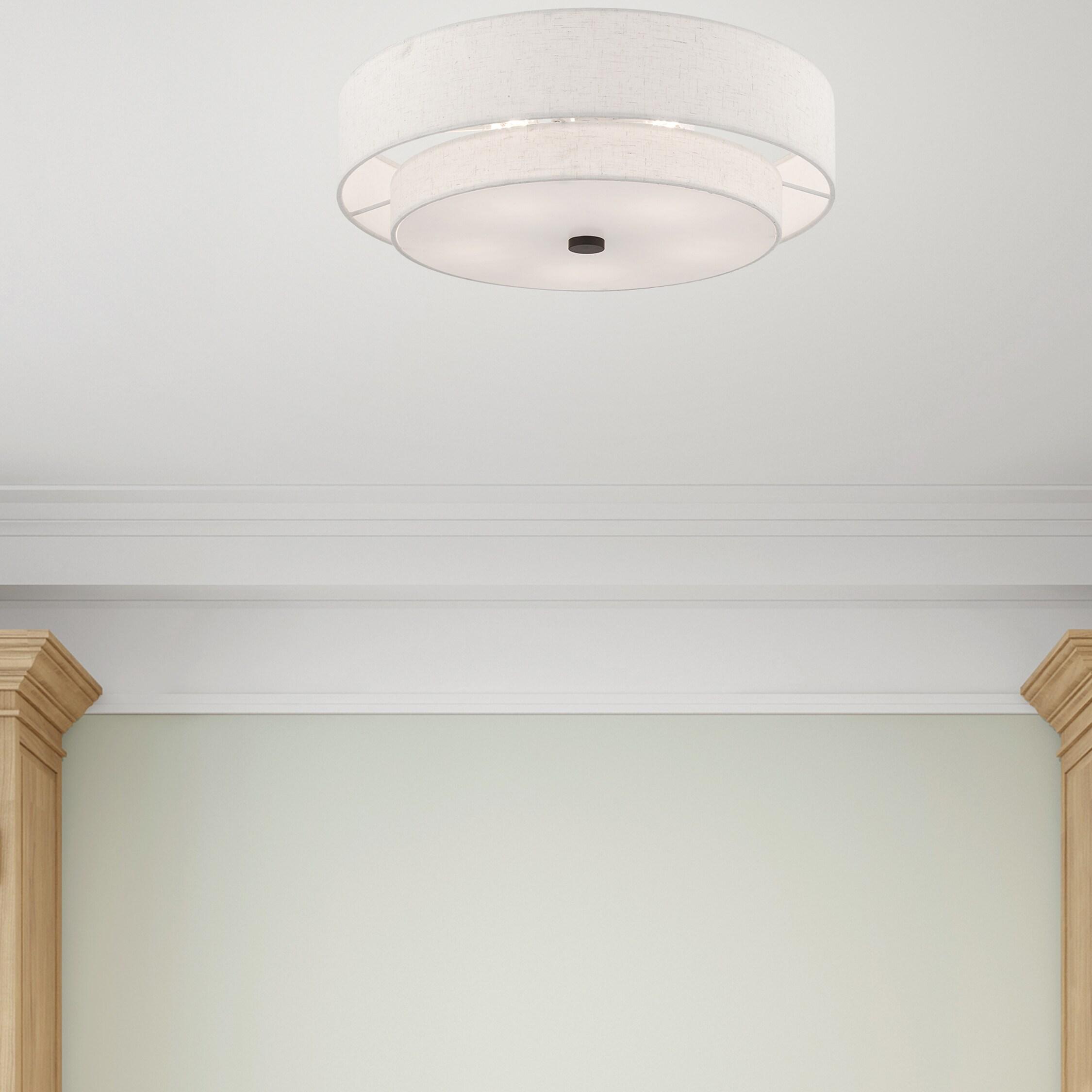 Livex Lighting Meridian 5 - Light Semi-Flush Mount in  English Bronze