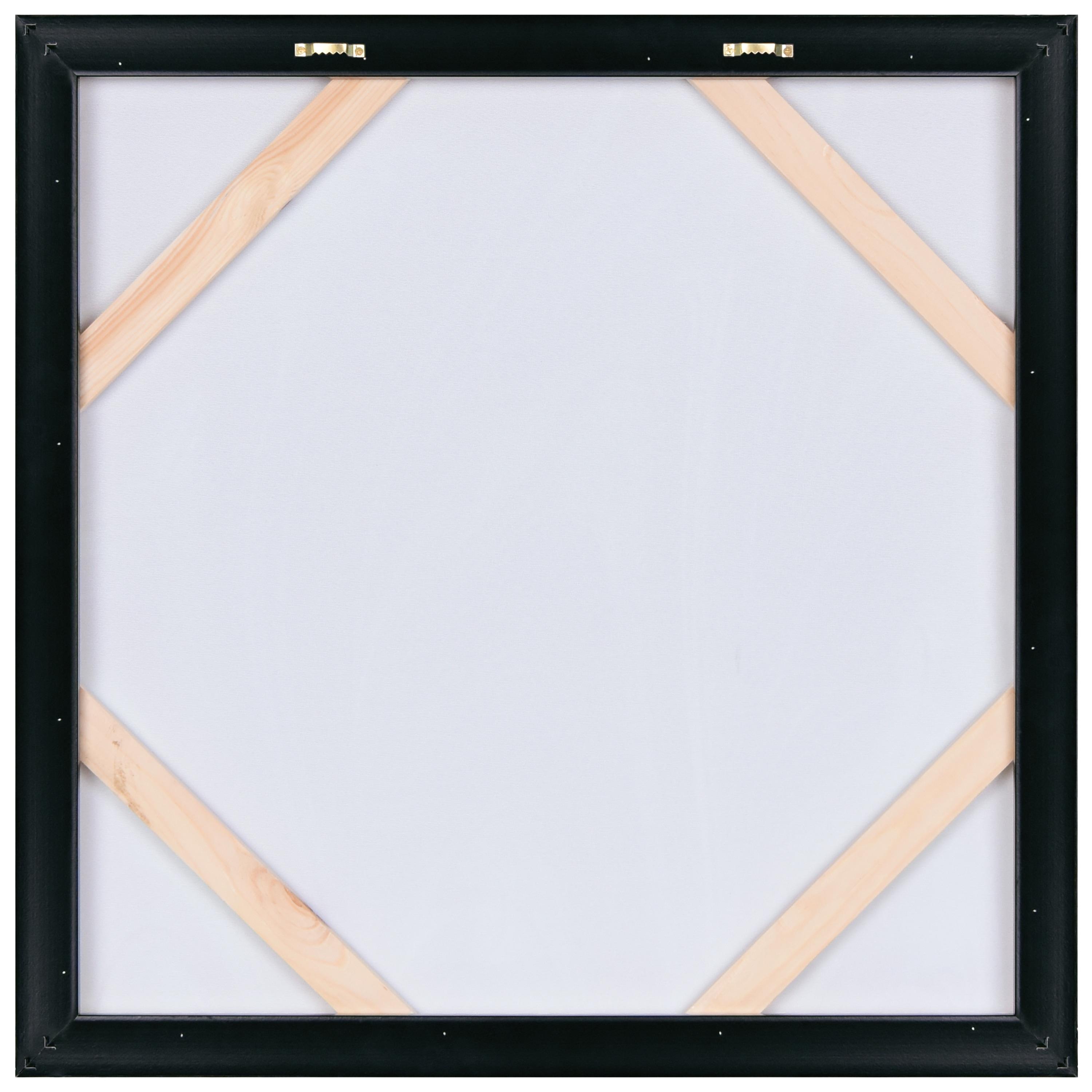 "Ocean Waves II" Crystallus Epoxy Coated Wrapped Framed Glossy Blue Canvas Wall Art with Heavy Acrylic Crystal Shards Embellishments