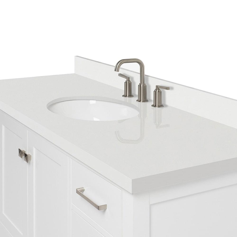 Ariel A055swqovo Cambridge 55" Free Standing Single Basin Vanity Set - White
