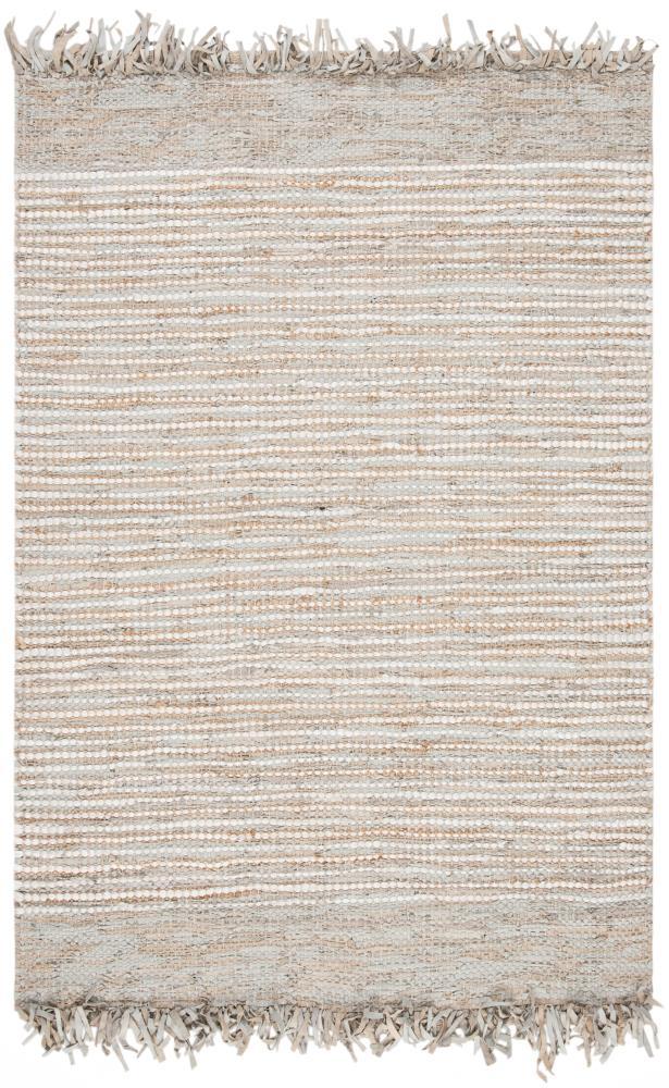 Vintage Leather VTL373 Hand Woven Indoor Area Rug - Beige/Multi - 5'x8' - Safavieh.