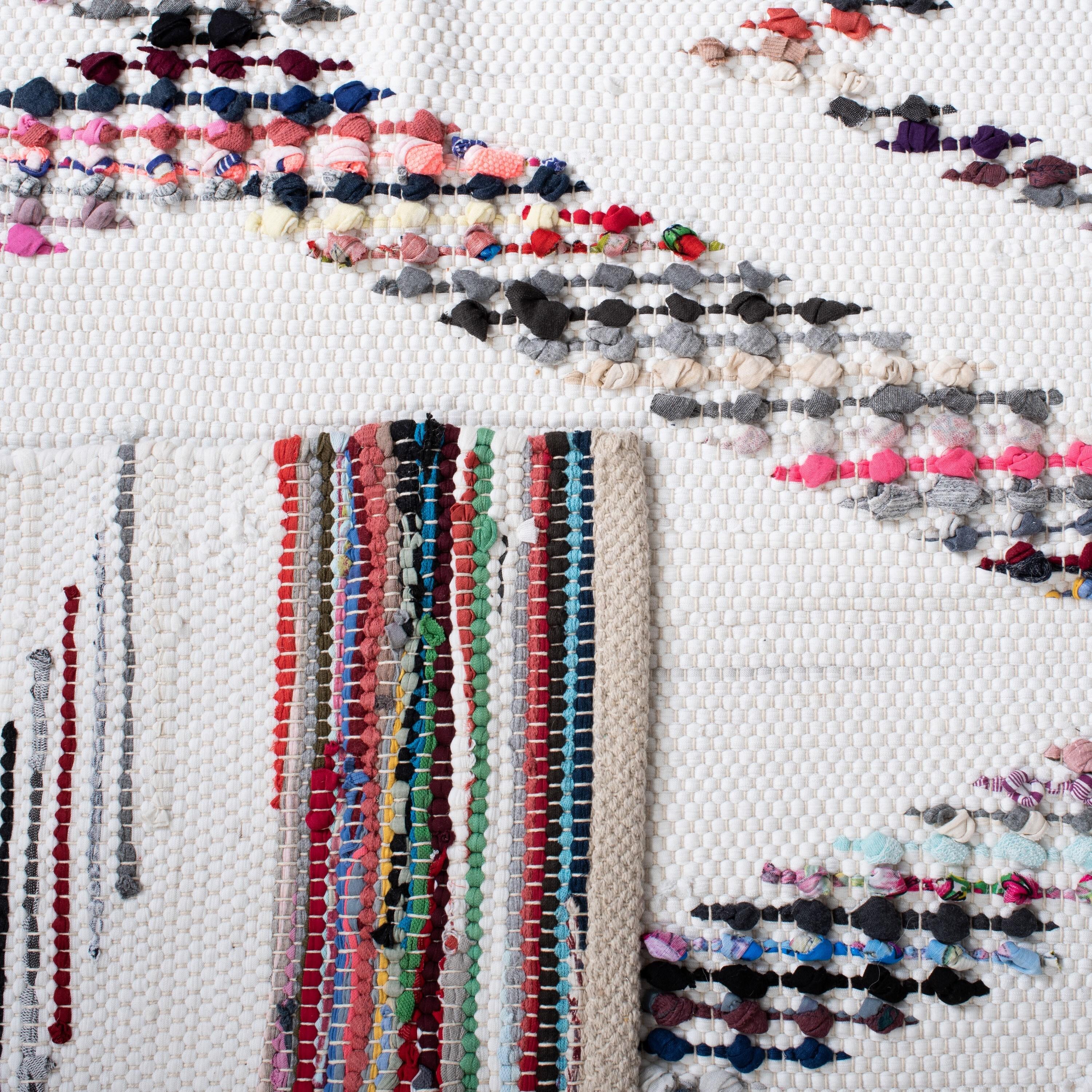 Montauk MTK815 Hand Woven Area Rug - Ivory/Blue - 3'x5' - Safavieh.