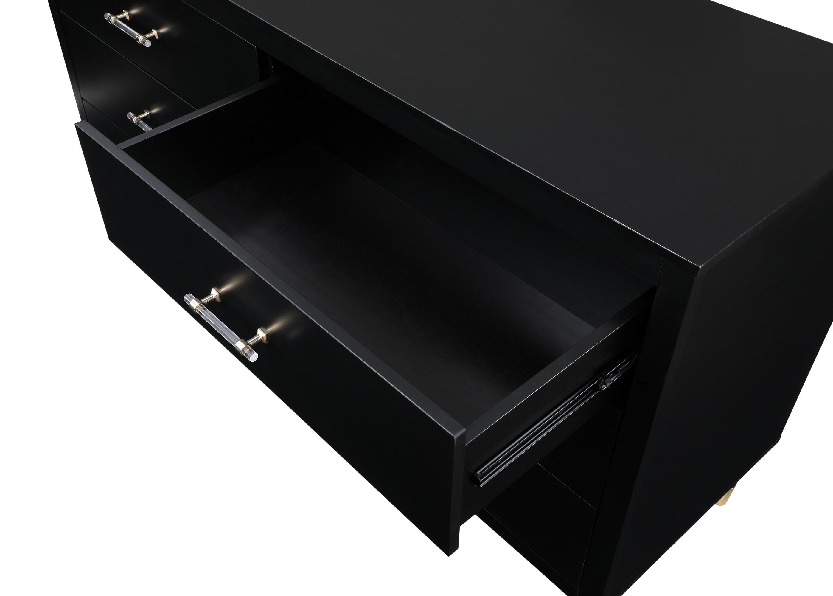 Manhattan Comfort Solid Wood 60'' W 6 - Drawer Dresser