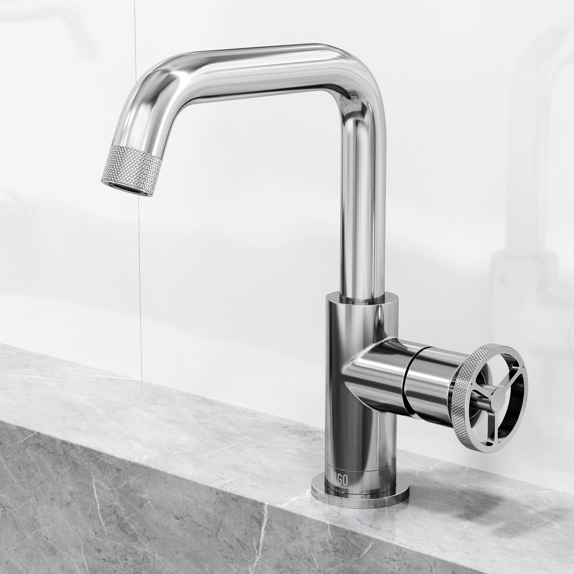 Cass 9" H Single Handle Single Hole Bathroom Faucet