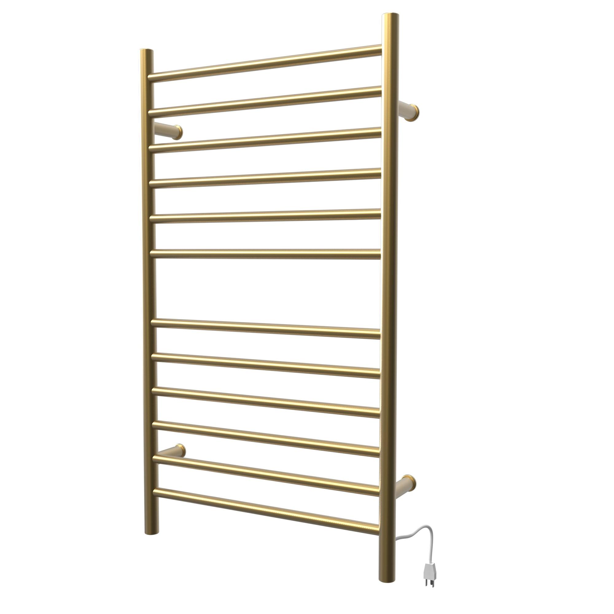 Radiant Large Curved Electric Towel Warmer Hardwired or Plug in