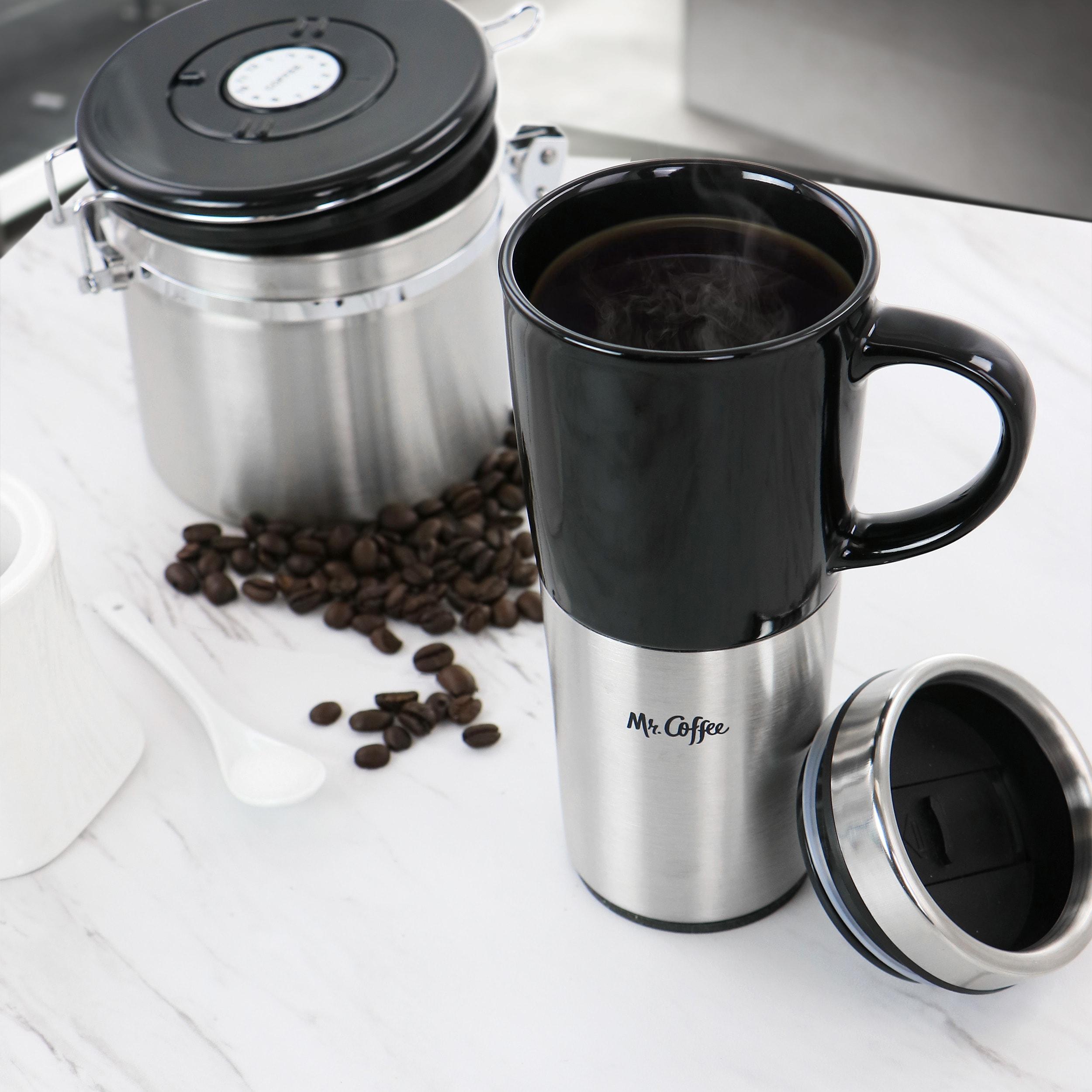 Mr. Coffee 16 Oz Stainless Steel Travel Mug