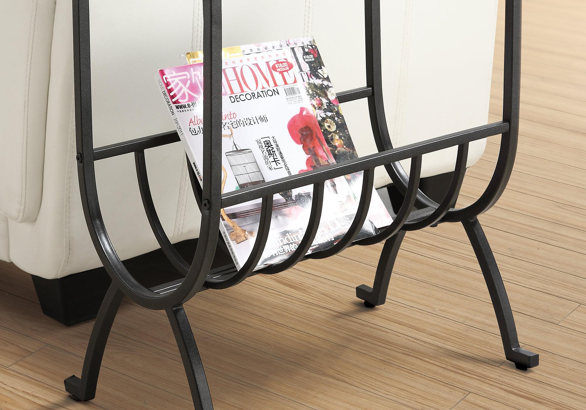 Monarch Specialties Accent Table, Side, End, Magazine, Narrow, Bedroom, Clear Tempered Glass