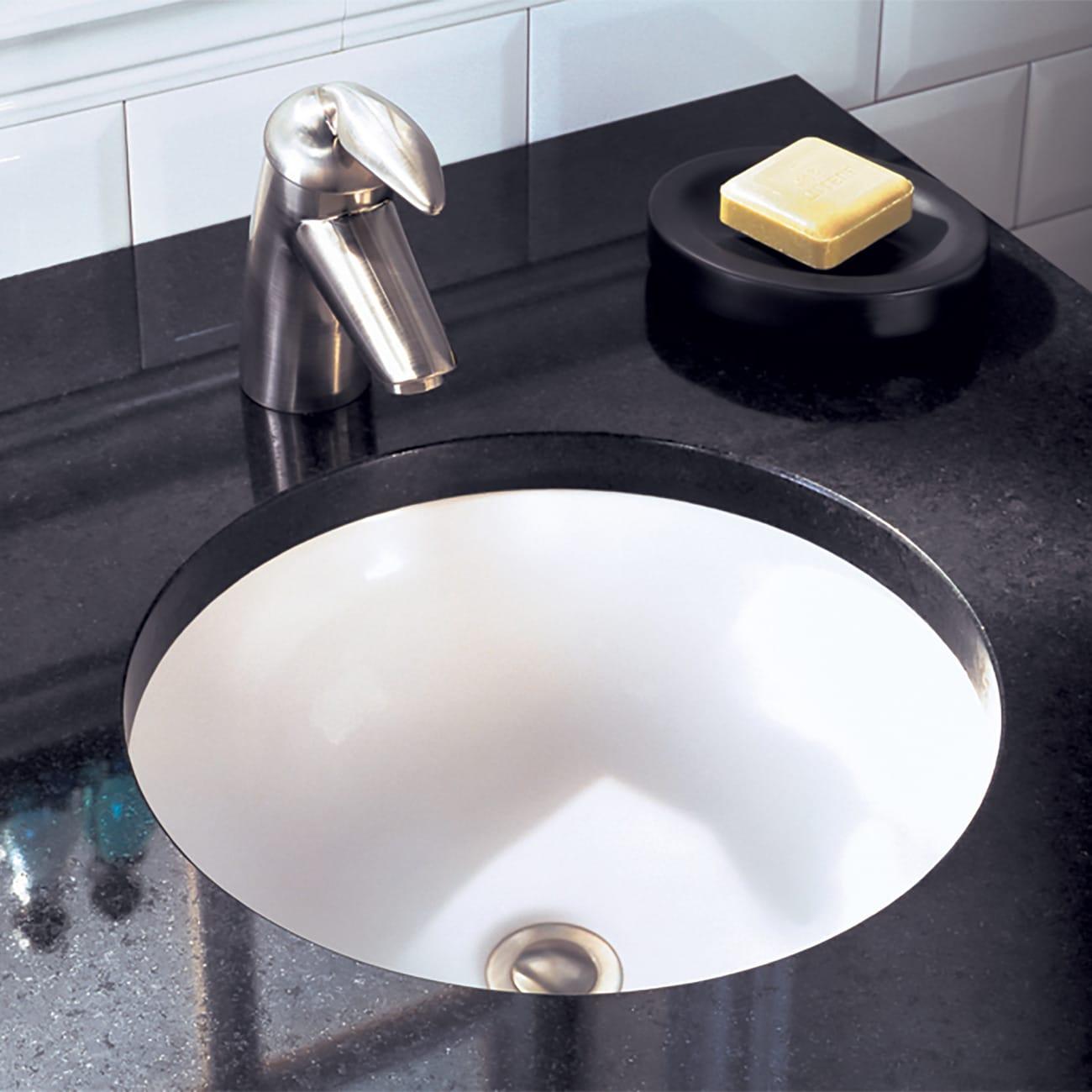 American Standard Orbit 15.5'' Ceramic Circular Bathroom Sink with Overflow