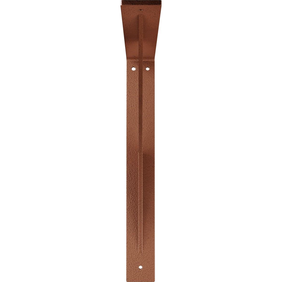 Ekena Millwork 2"W x 16"D x 16"H Legacy Steel Bracket, Hammered Copper