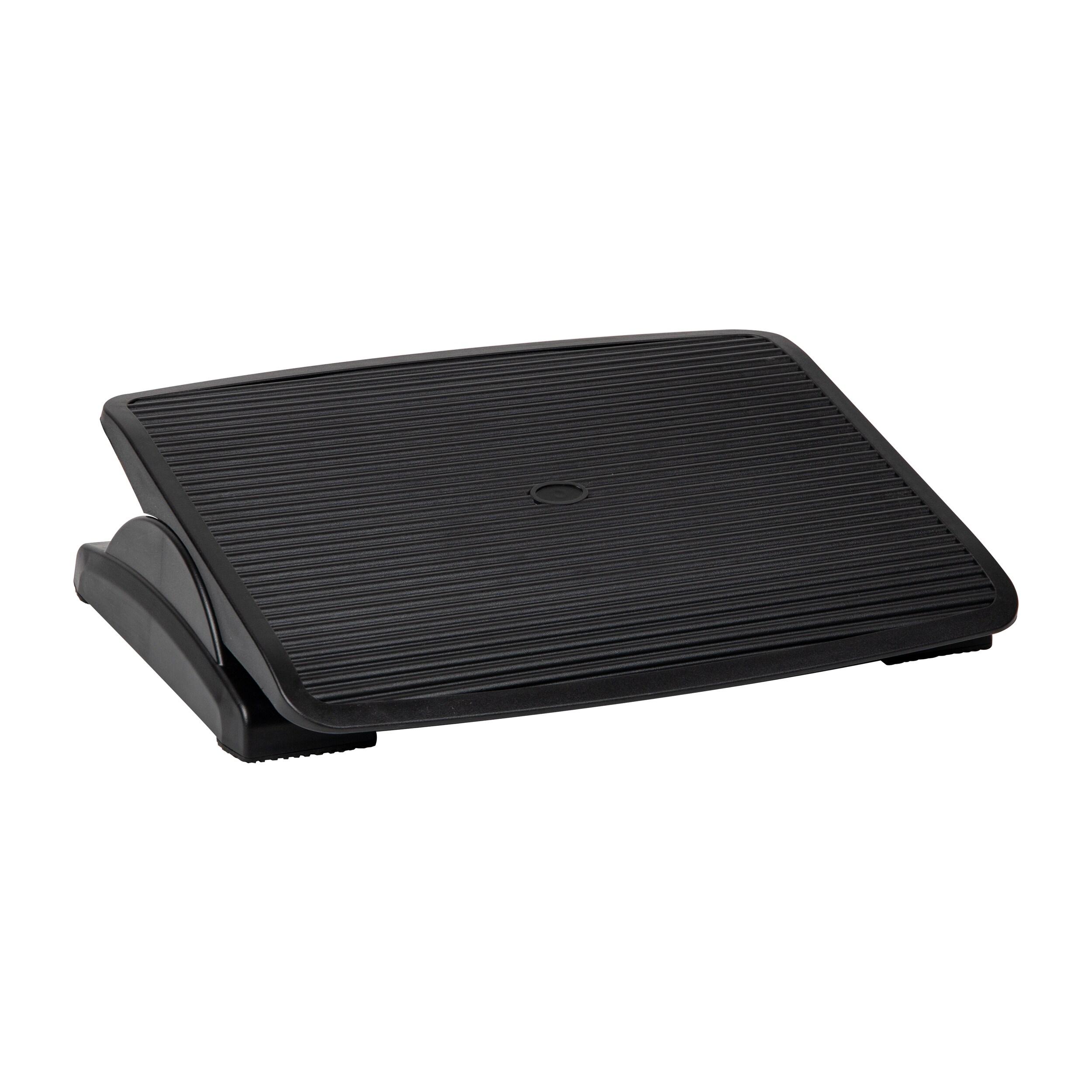 Mind Reader Foot Rest, Under Desk at Work, Ergonomic, Height Adjustable, Office, Plastic, 17.5"L x 13.5"W x 3.5"H