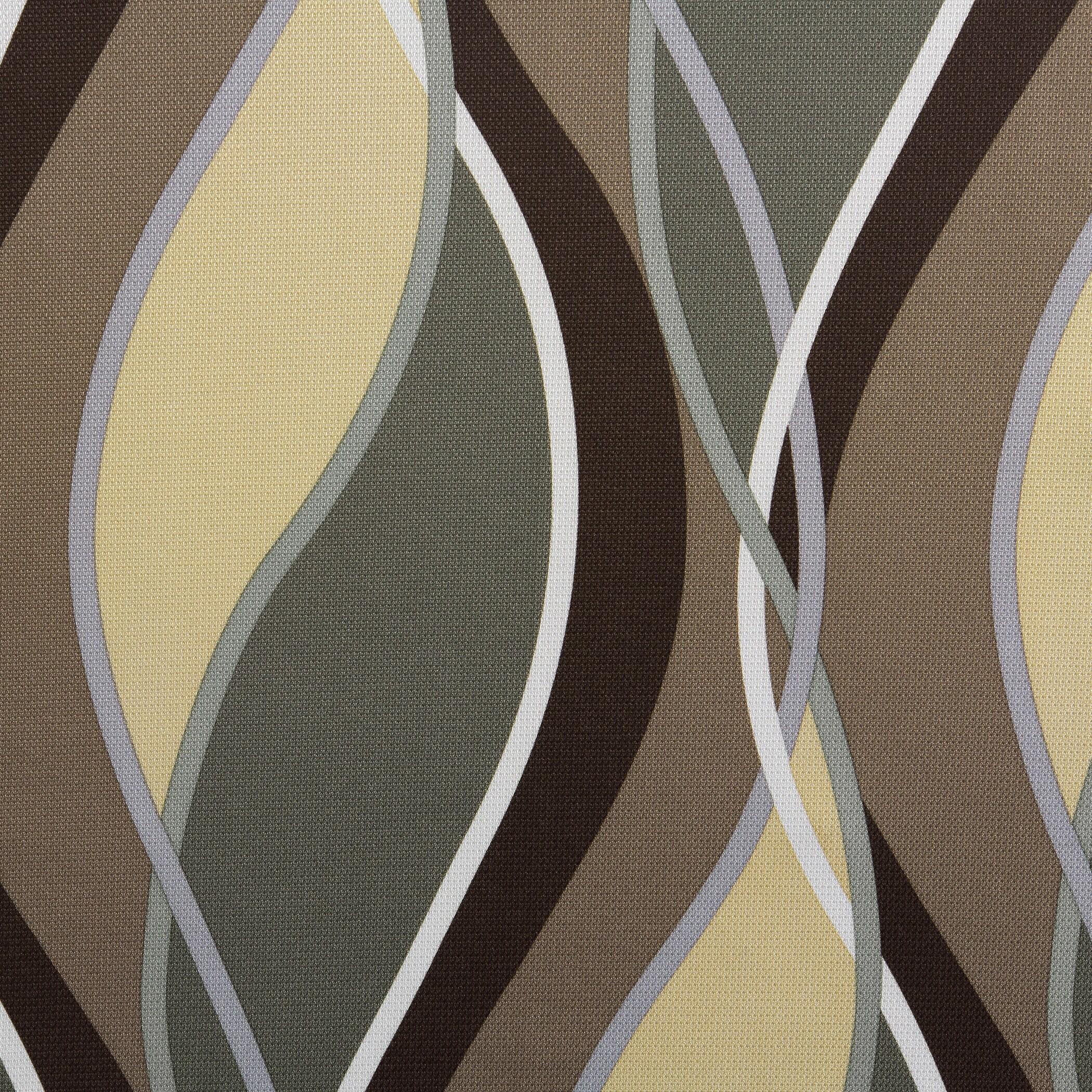 48"x84" No. 918 Semi-Sheer Intersect Ogee Wave Print Grommet Curtain Panel Spruce: Modern Light Filtering Green Curtain