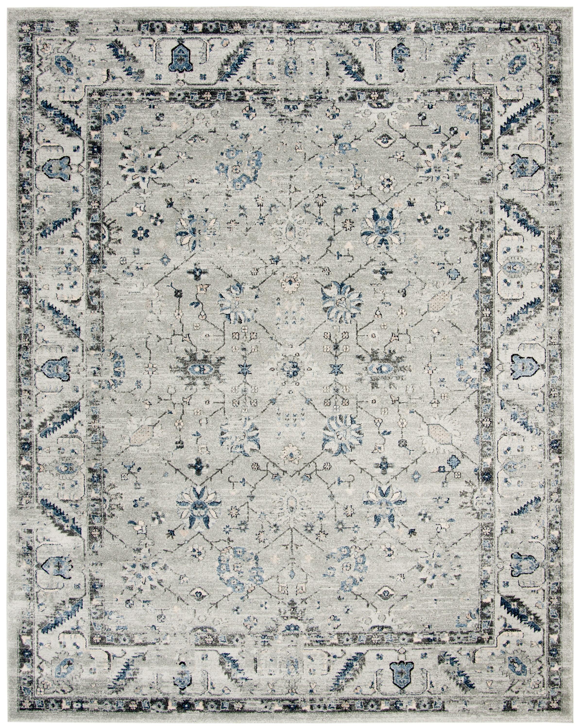 Charleston CHL413 Loomed Indoor Area Rug - Grey/Dark Grey - 8'x10' - Safavieh