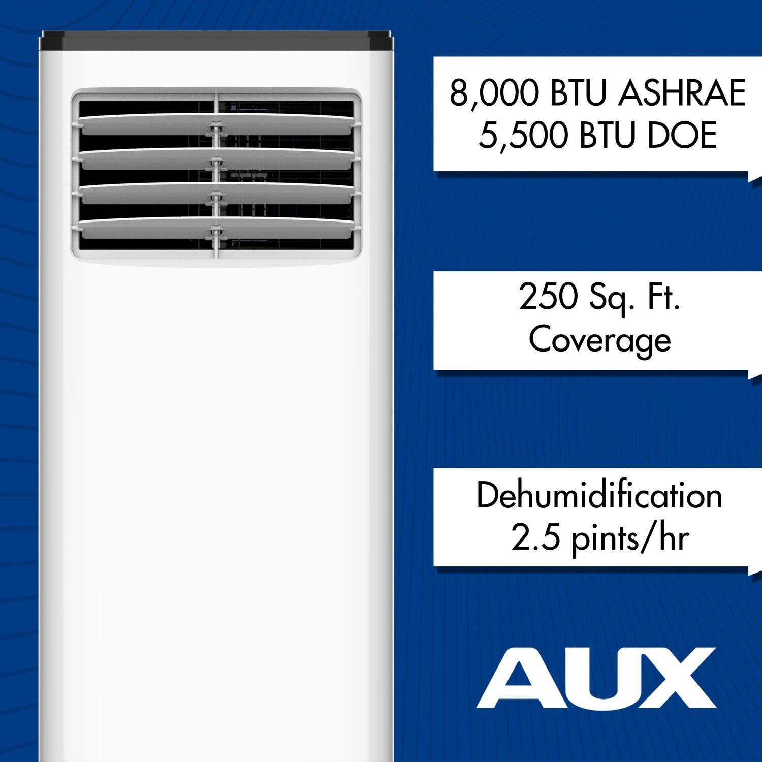 AUX 8000 BTU Portable Air Conditioner for 200 Square Feet