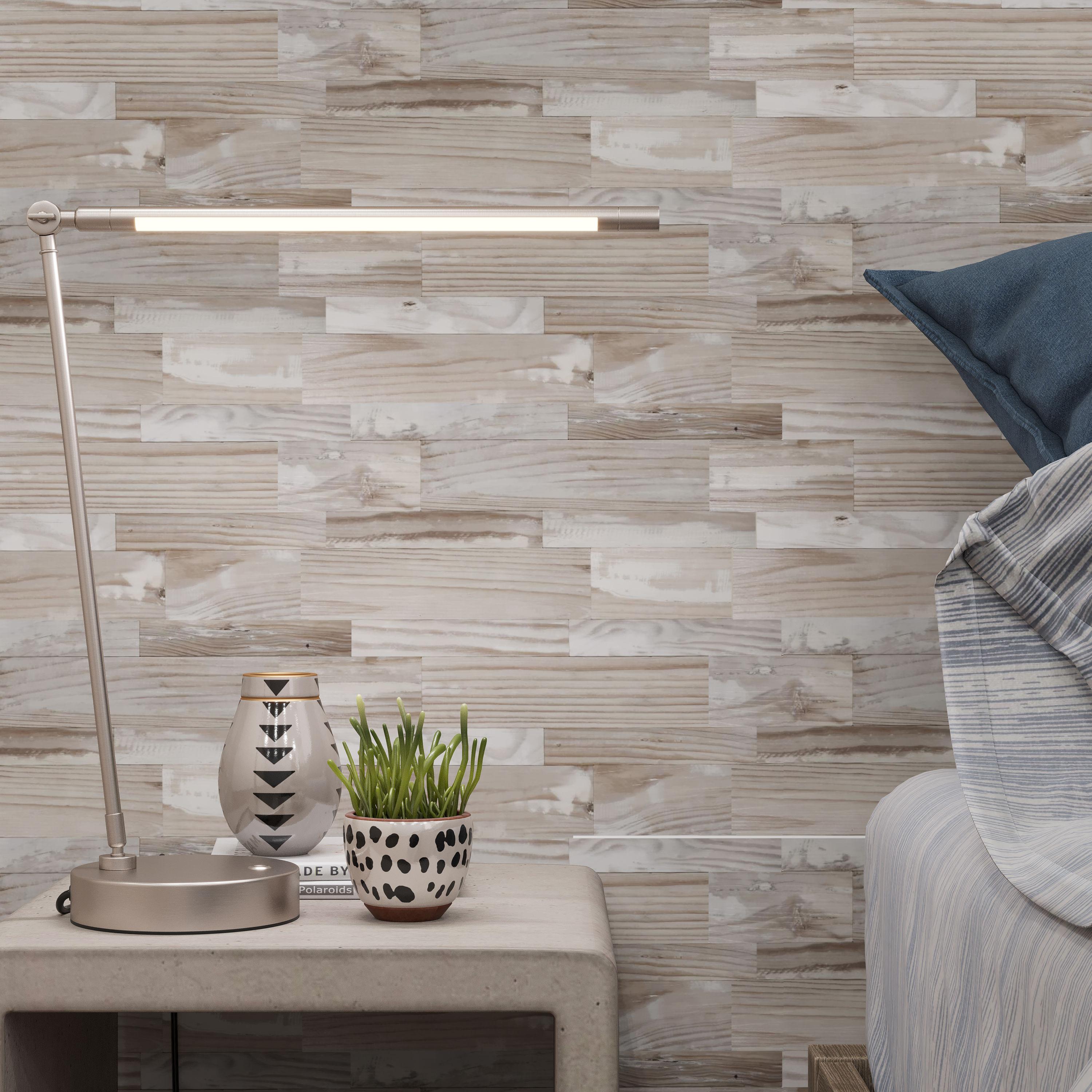 Avant Decor | Stone Composite Mixed Subway Tile | Peel and Stick Kitchen Backsplash Tiles | Stick On Wall Tiles | Easy DIY Installation | 5” x 5” | Sample Tile