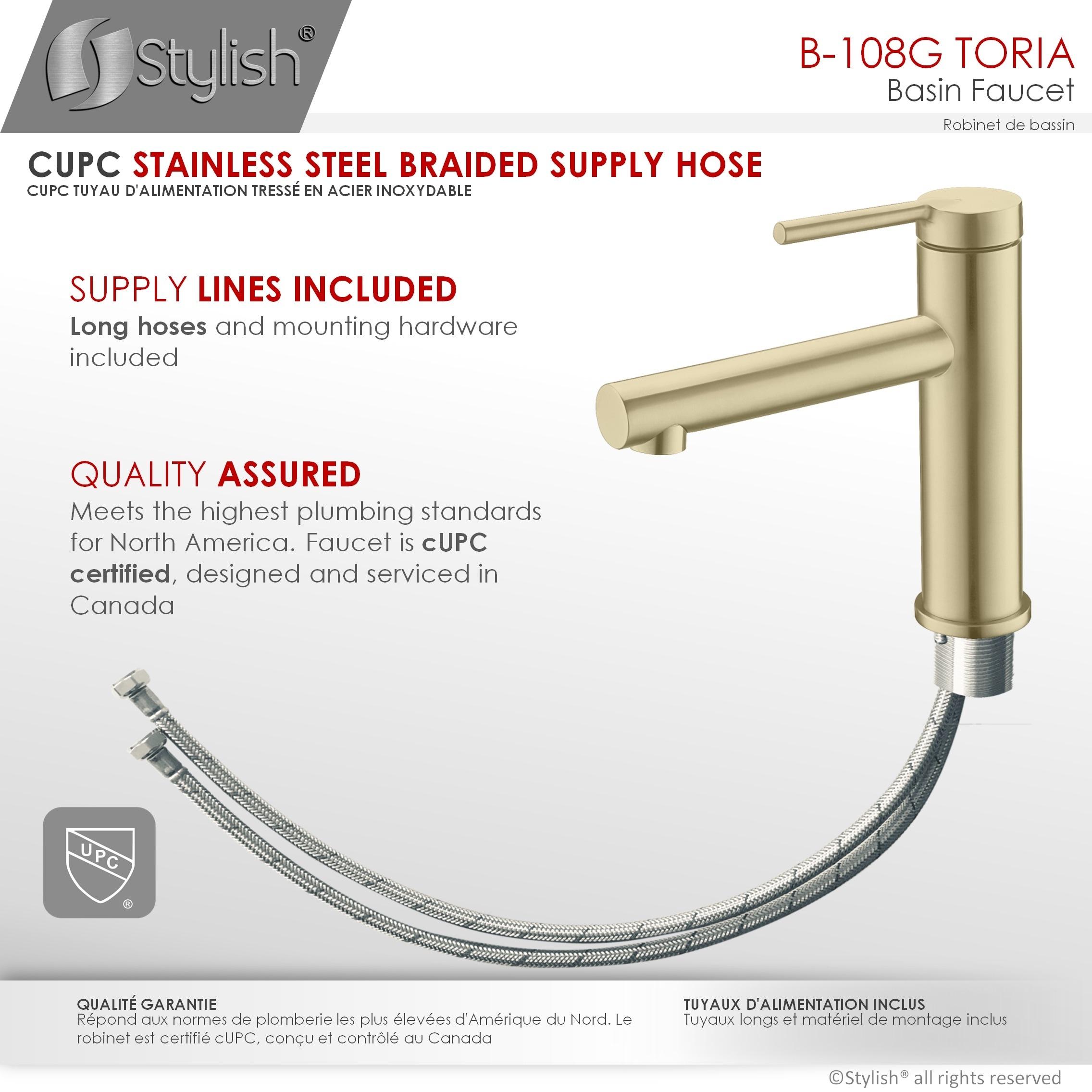 STYLISH Stylish Solace Toria One-Handle 6 3/8" Centerset Bathroom Faucet B-108G