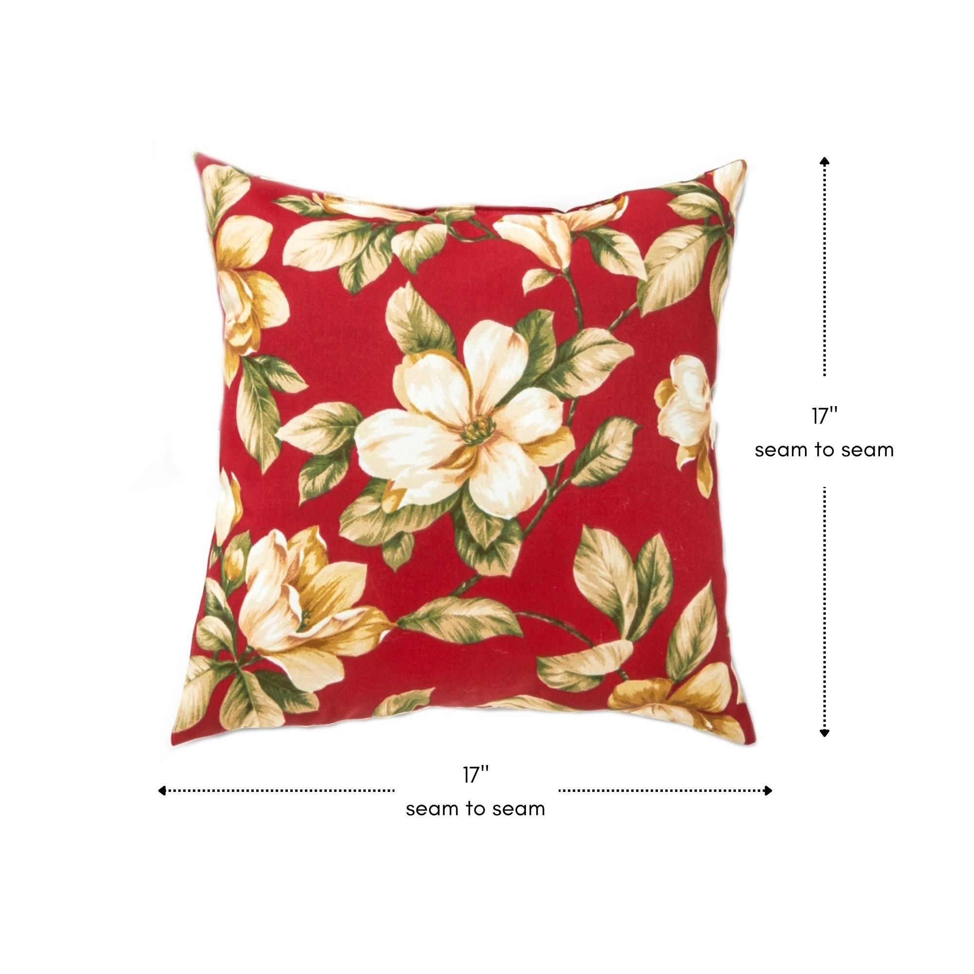 Indoor/Outdoor Reversible Throw Pillow