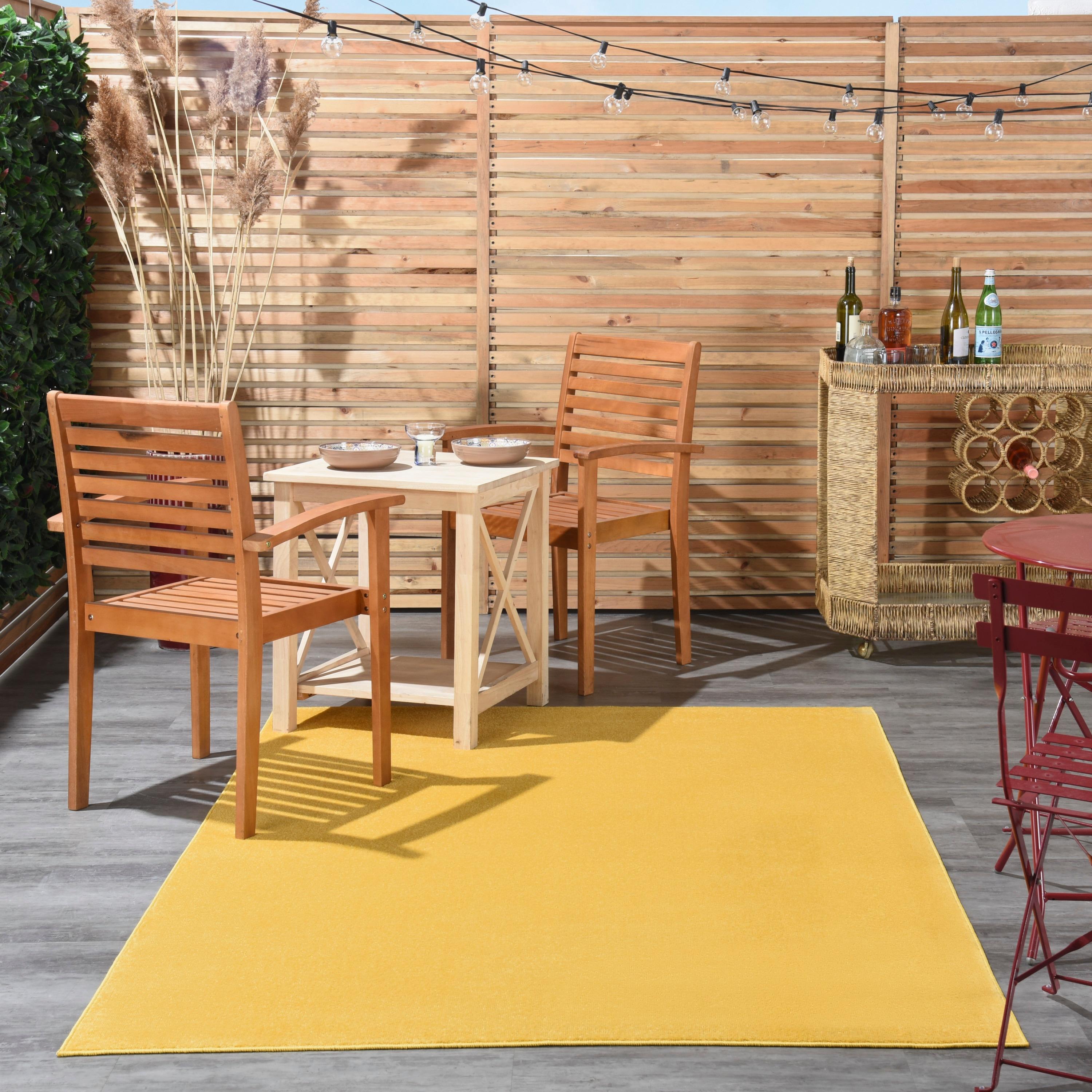 Nourison Nourison Essentials NRE01 Indoor/outdoor Area Rug - Yellow 6' x 9'