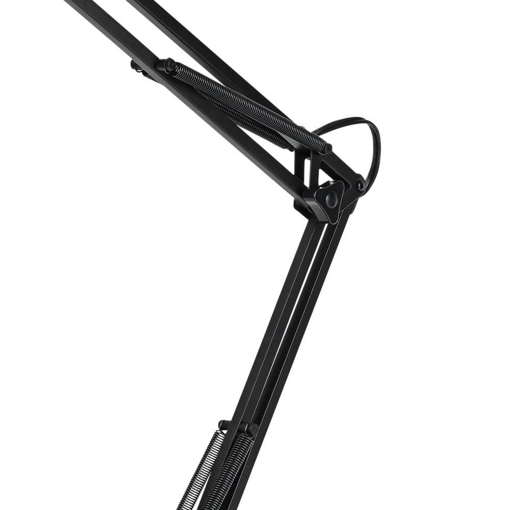 Globe Electric 28" Contemporary Heavy Base Architect Black Swing Arm Desk Lamp, 5698601