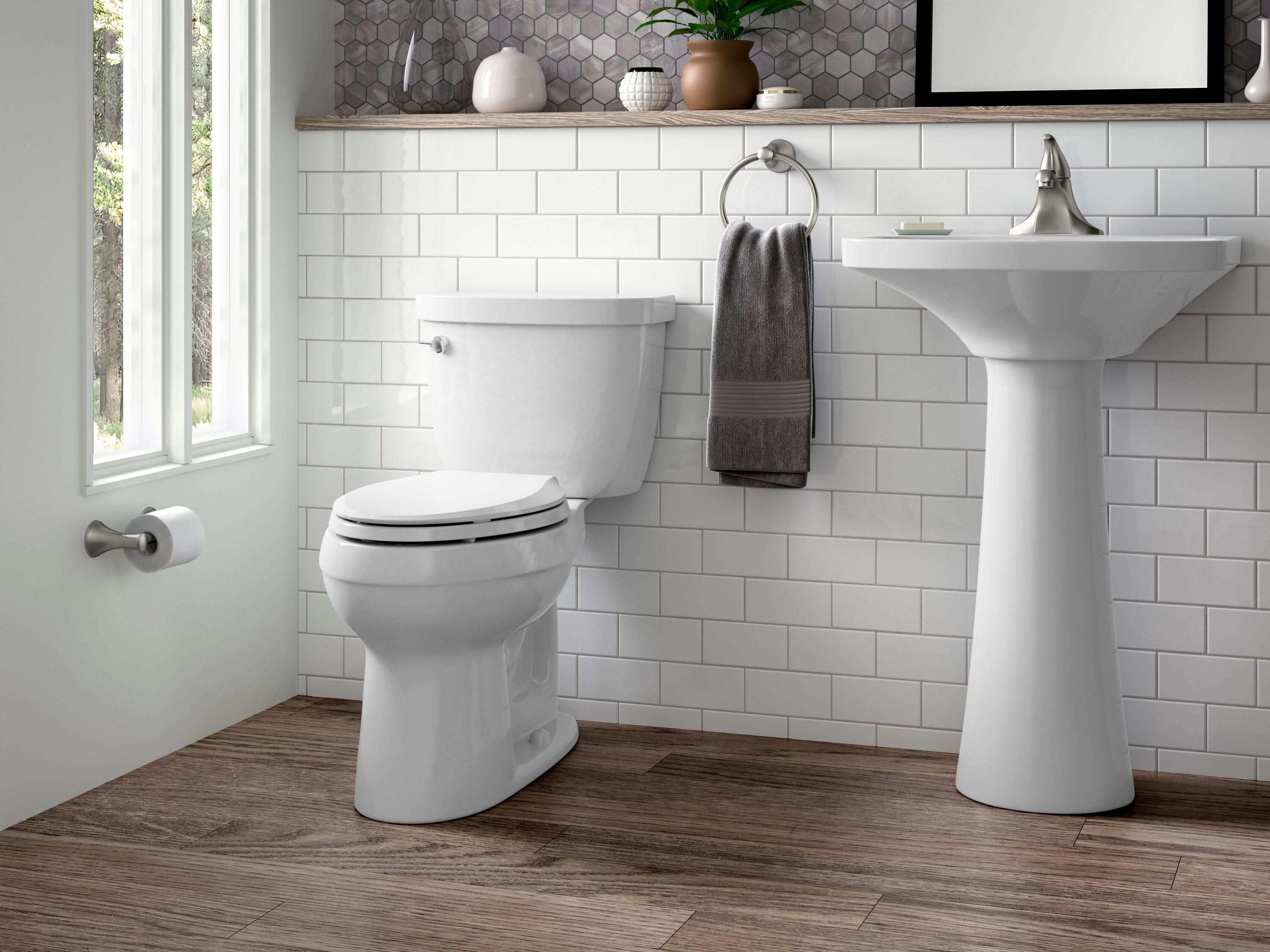 Cimarron® 26.81" Vitreous China U-Shape Pedestal Bathroom Sink with Overflow
